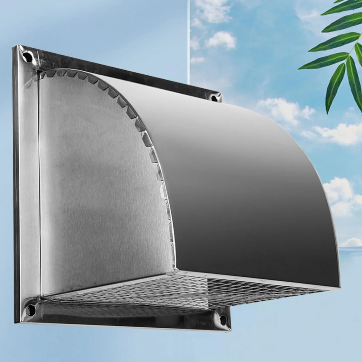 Generico Copertura per griglia di Ventilazione Esterna Resistente agli Agenti atmosferici con Protezione - Facile Installazione Anche per Aperture Irregolari, Soluzione di Ventilazione Durevole.