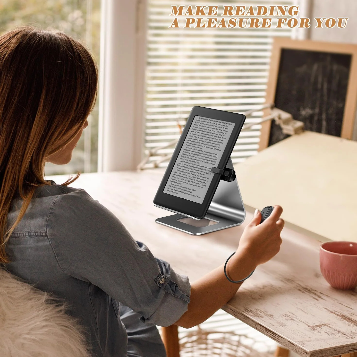 Telecomando per Kindle 2024 del Lettore di Pagine Elettroniche,Progettato per Kindle con Diverse Spessore di Custodie, Compatibile Anche con Smartphone e Tablet.