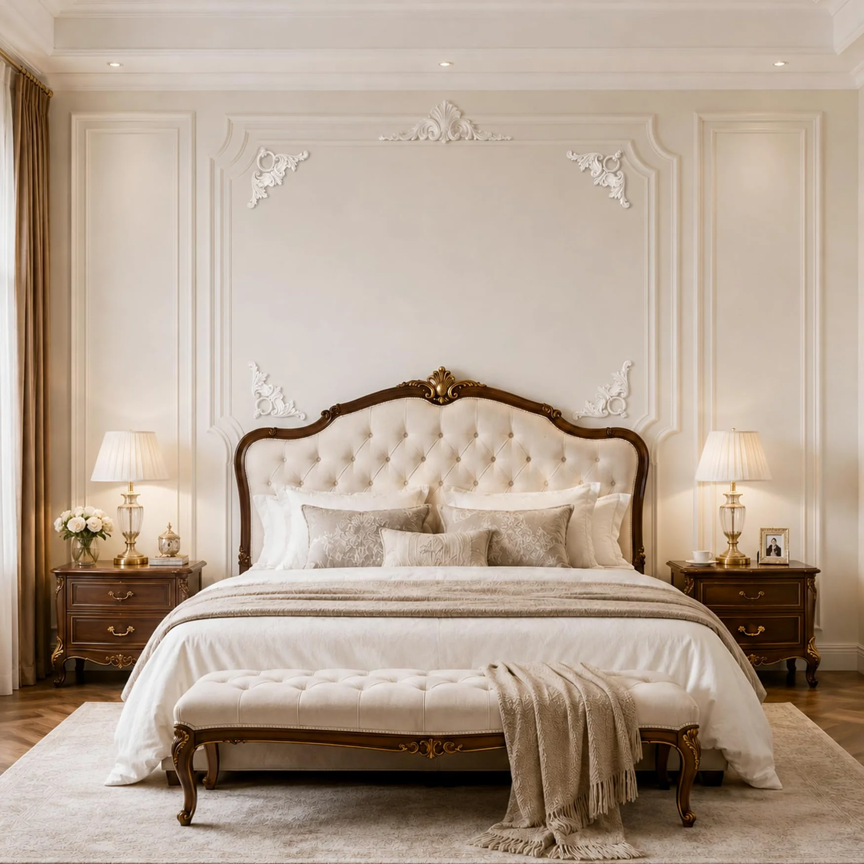 4 PCS Angolari Decorativi per Pareti E Soffitti in PU Modanature Angolari 3D con Decorazioni Floreali Profili Decorativi Verniciabili per Cornici E Angoli Elegante Finitura