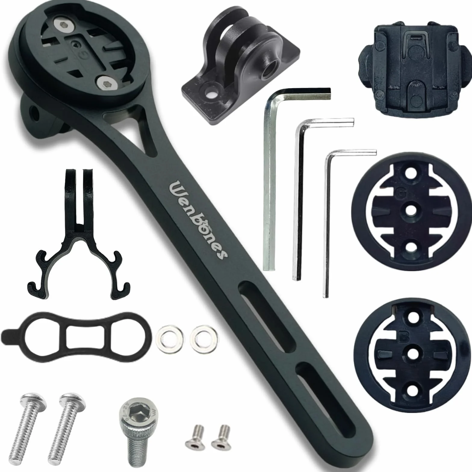 Supporto Integrato Ciclocomputer, Supporto Computer da Manubrio Lega Alluminio, Supporto per Computer da Ciclismo per Bici per Garmi Edge, Wahoo, Cateye, Bryton, GoPro