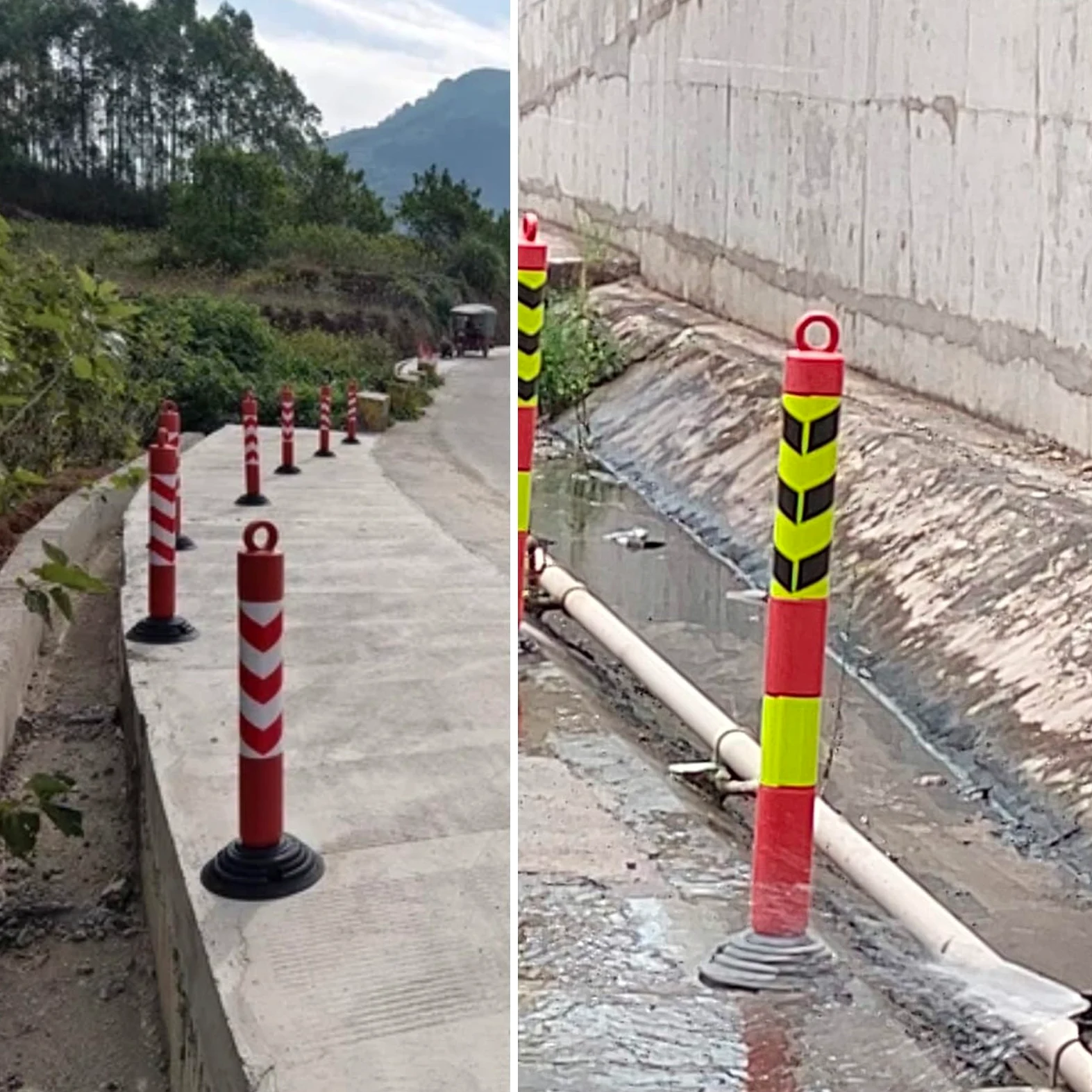 Generico Coni di Sicurezza Flessibili per parcheggi, dissuasori Riflettenti Portatili, colonne di Segnalazione per Passi carrabili, Controllo del Traffico Facile da Usare, soluzioni di Sicurezza per