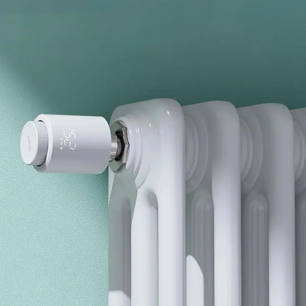 Valvola termostatica per termosifone, confezione TRV con app di controllo vocale, rilevamento aperto, protezione antigelo per sistema di riscaldamento domestico