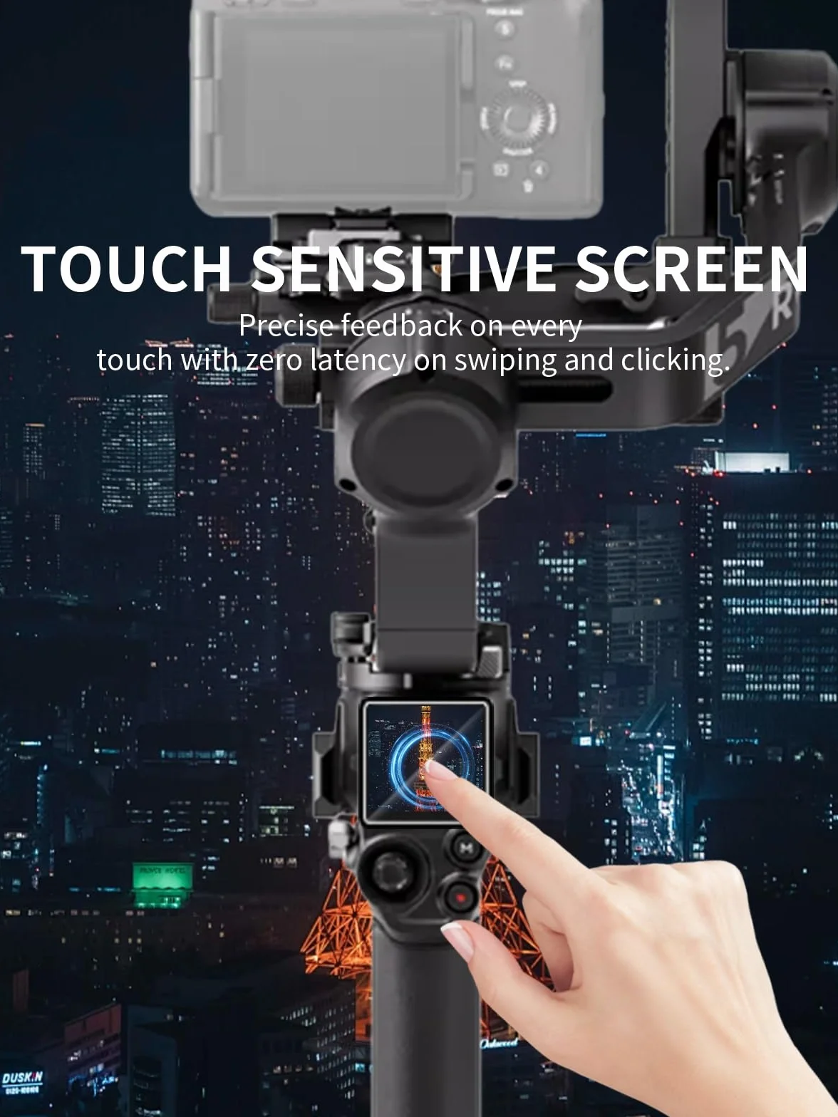 3 pellicole protettive per DJI RS5, 9H, in vetro temperato compatibile con DJI RS5, resistente, antigraffio, senza impronte digitali