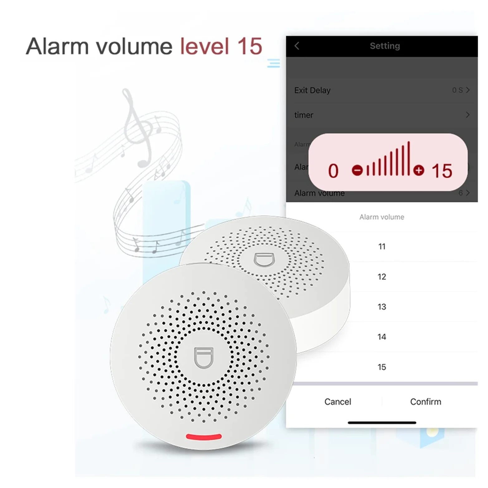 Kit Allarme Casa, WI-FI di sicurezza allarme intelligente con sensore della porta Smart Life & Tuya Controllo app compatibile(G)