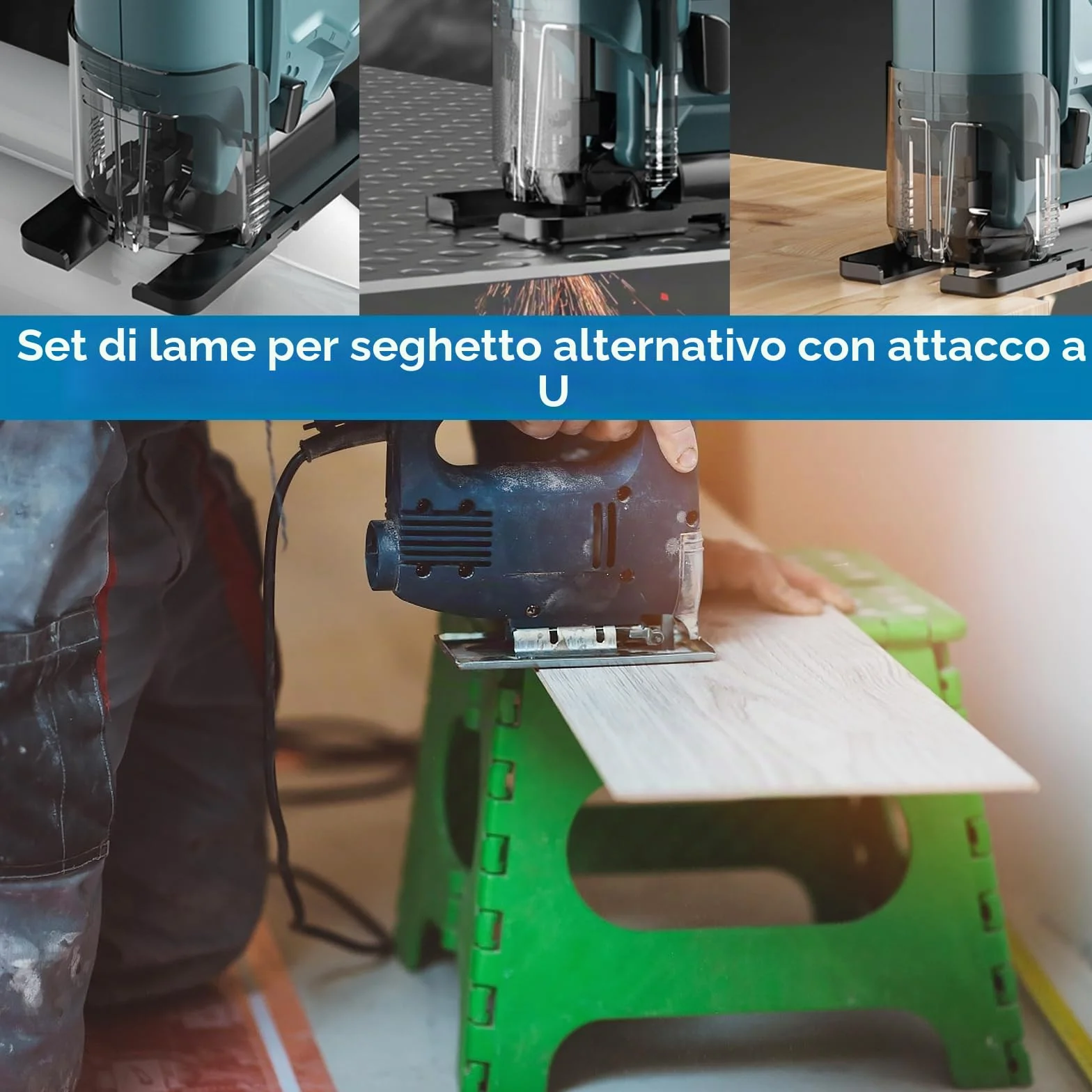 Set di 28 lame per seghetto alternativo professionale a fusto U, lame per seghetto 6TPI/8TPI/10TPI/14TPI/18TPI/24TPI/32TPI per legno, plastica e metallo, 85mm e 100mm