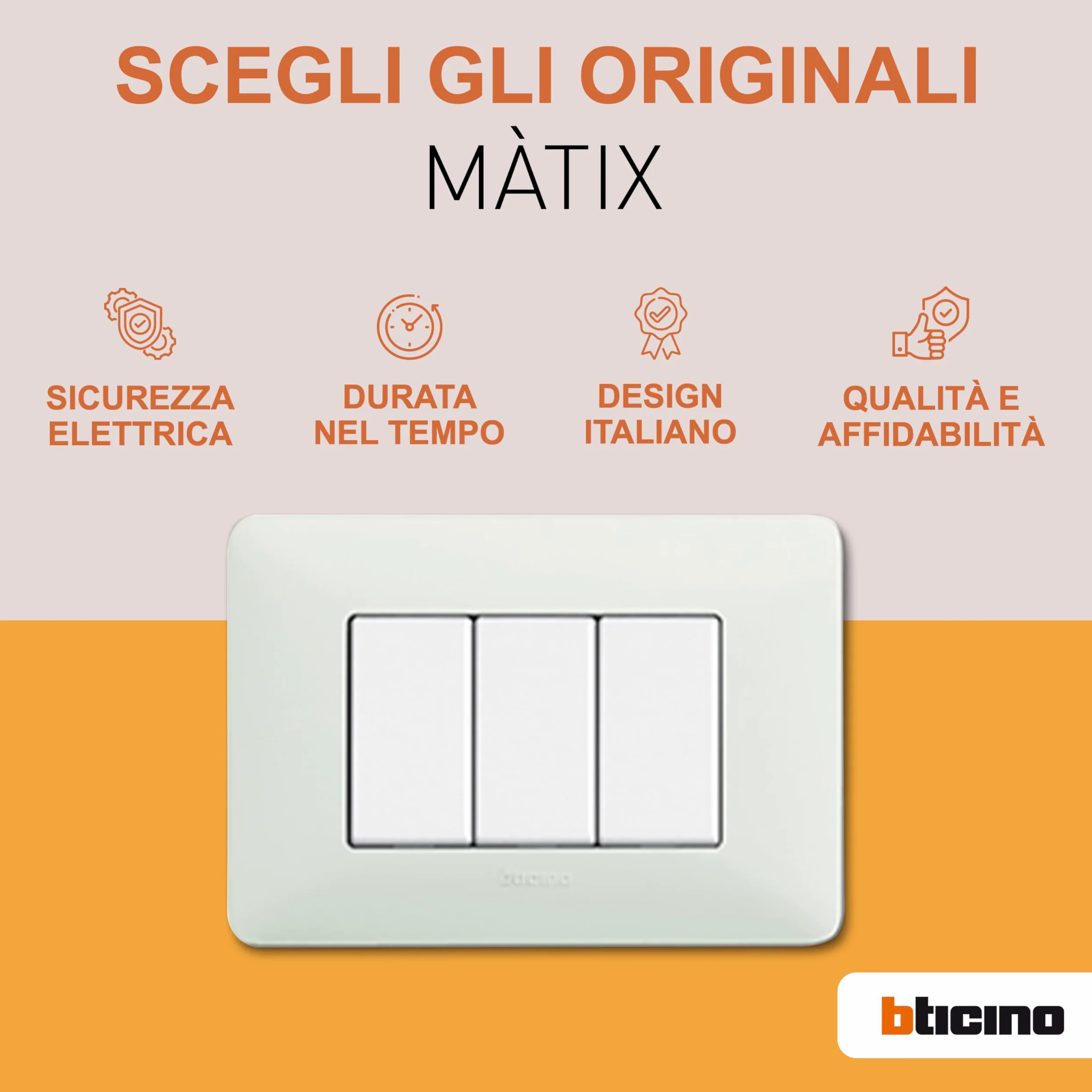 BTicino AM5702 Dimmer con deviatore, Bianco