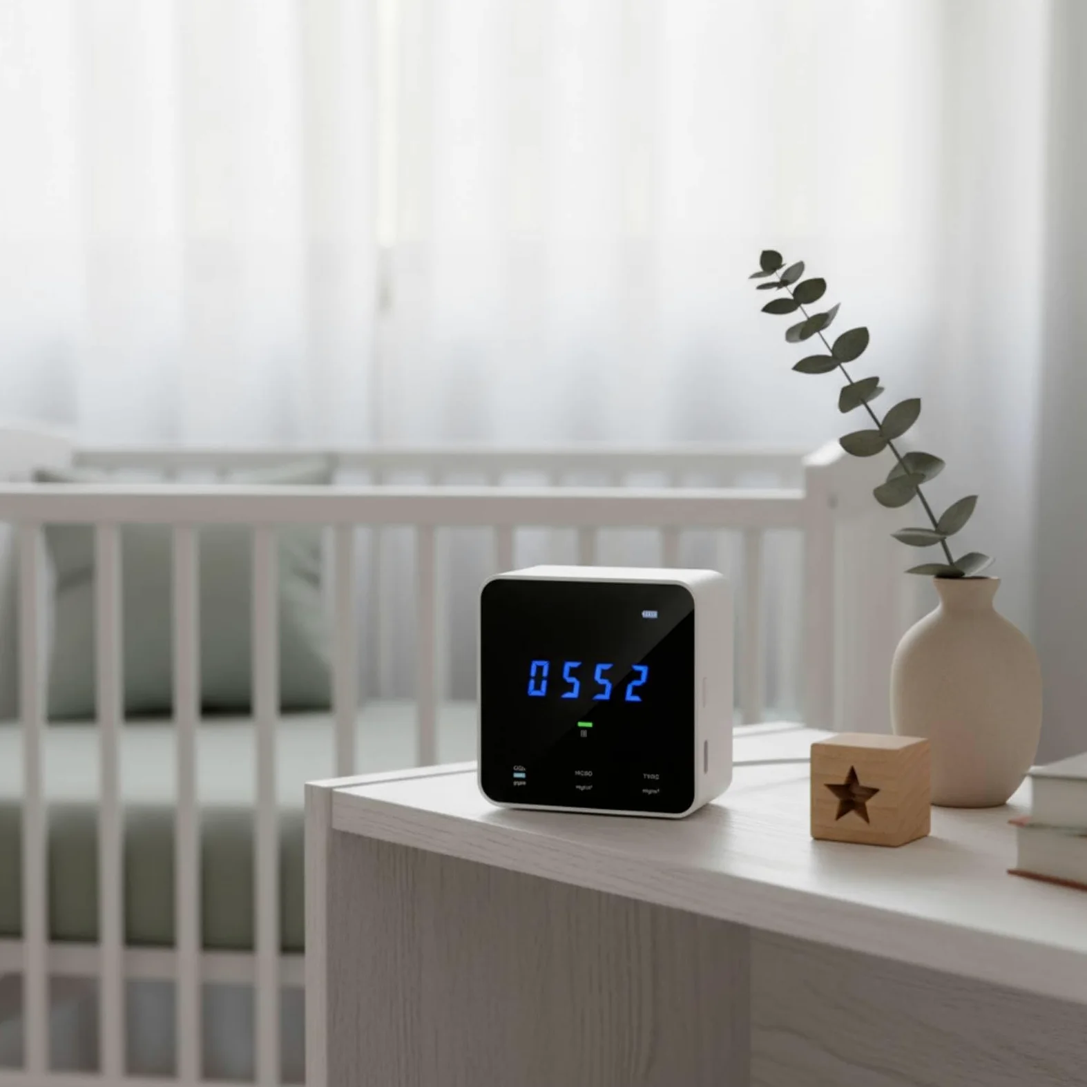 Rilevatore di Qualità ''atmosfera da Tavolo Portatile Rilevatore a Qualità '’atmosfera con Display Digitale Rapido Di
