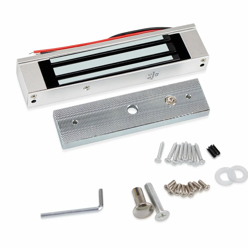 IP68 Kit del Sistema di Controllo di Accesso Della Porta Impermeabile Tastiera RFID Metallo 125KHz WG26 + Serratura Magnetica Elettrica 180KG + Schede Chiave 10PCS