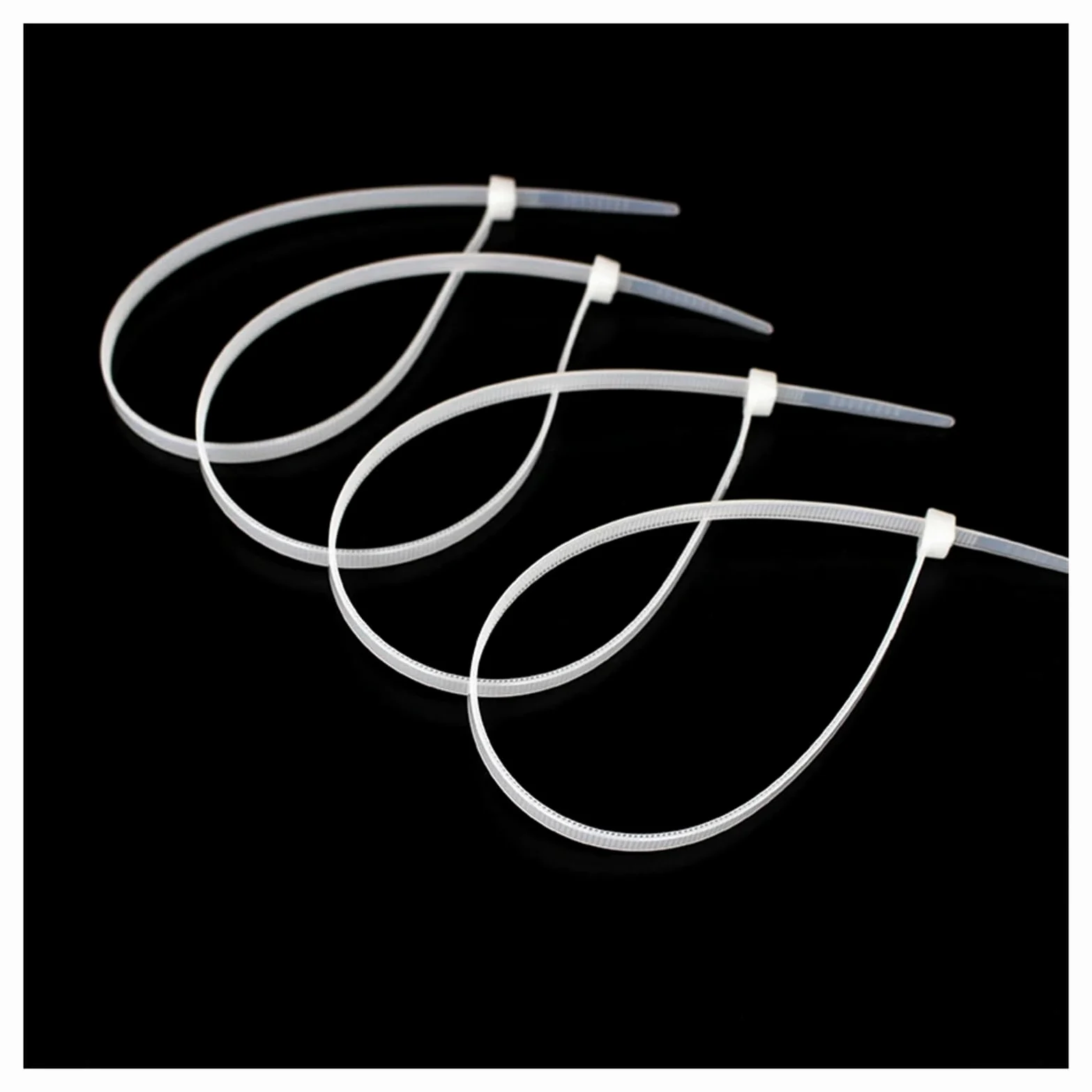 Fascette per Cavi Fascetta stringicavo autobloccante in plastica, in Nylon, Bianca, Organizer for Fissare Cavi, Fascette stringicavo(3.5x300mm(White))
