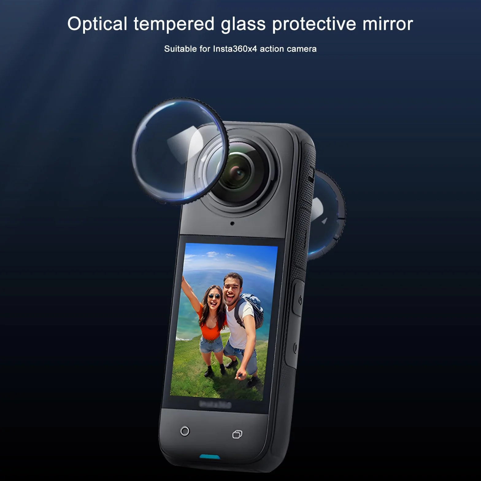 FiTSTILL Pellicola protettiva universale per lenti compatibile con Insta360X4 Sticky Easy Installation Film Set accessori durezza 9H resistente ai graffi
