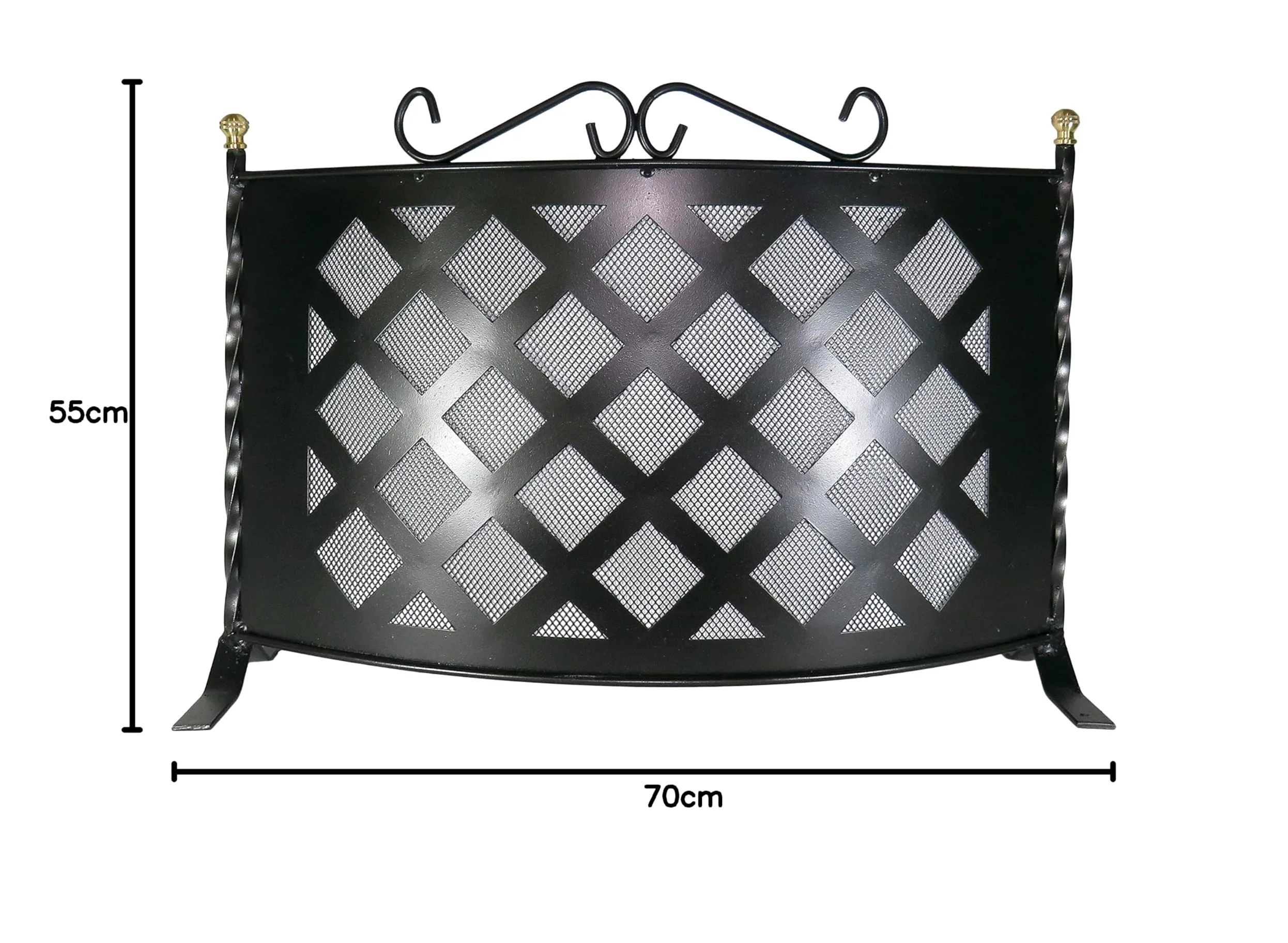 Parascintille fisso curvo extra cm 70x55h
