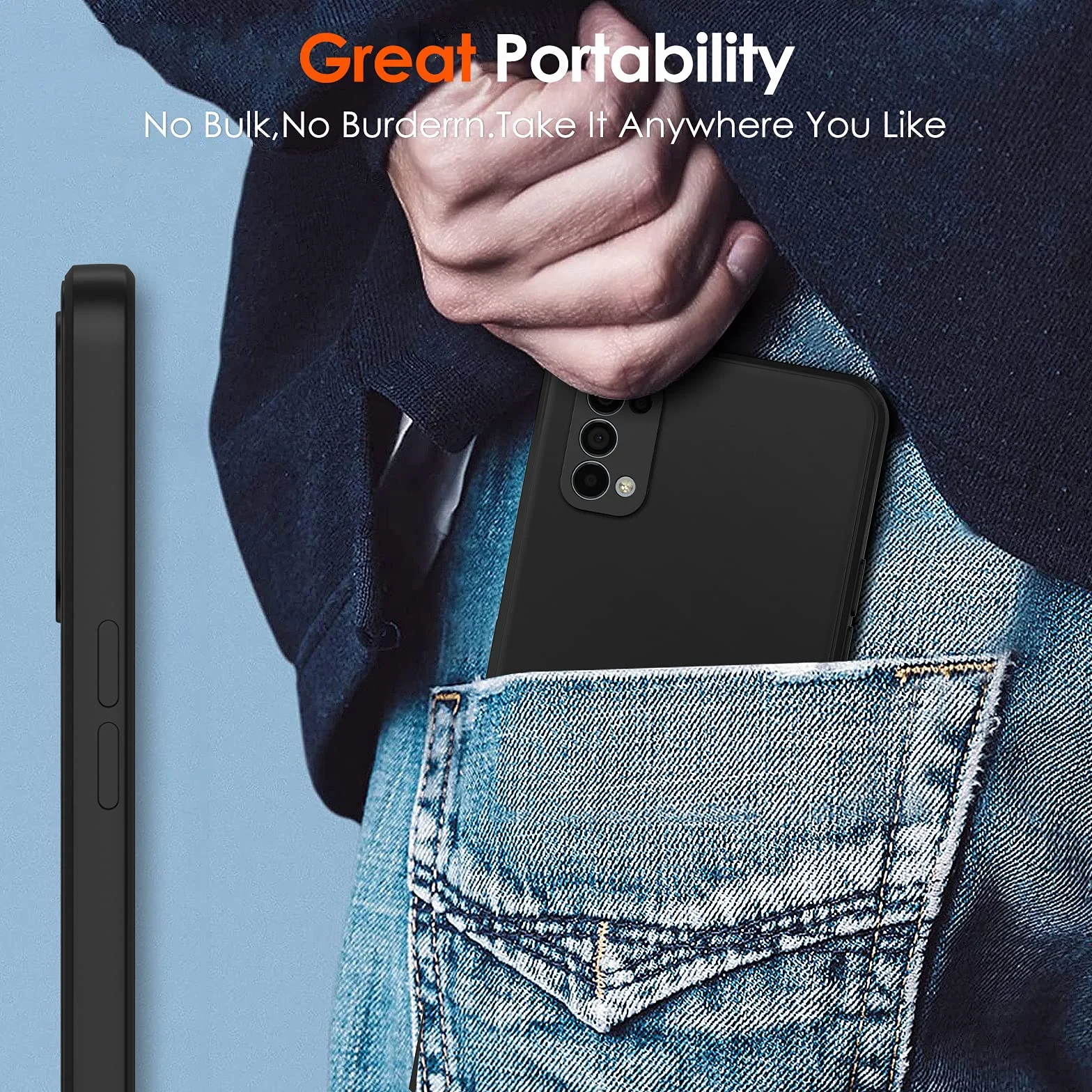 iVoler Cover in Silicone per Oppo Find X3 Lite con Protezione Della Fotocamera, Ultra Sottile Custodia in TPU Morbida Anti-Graffio Antiurto Protettiva Case, Nero