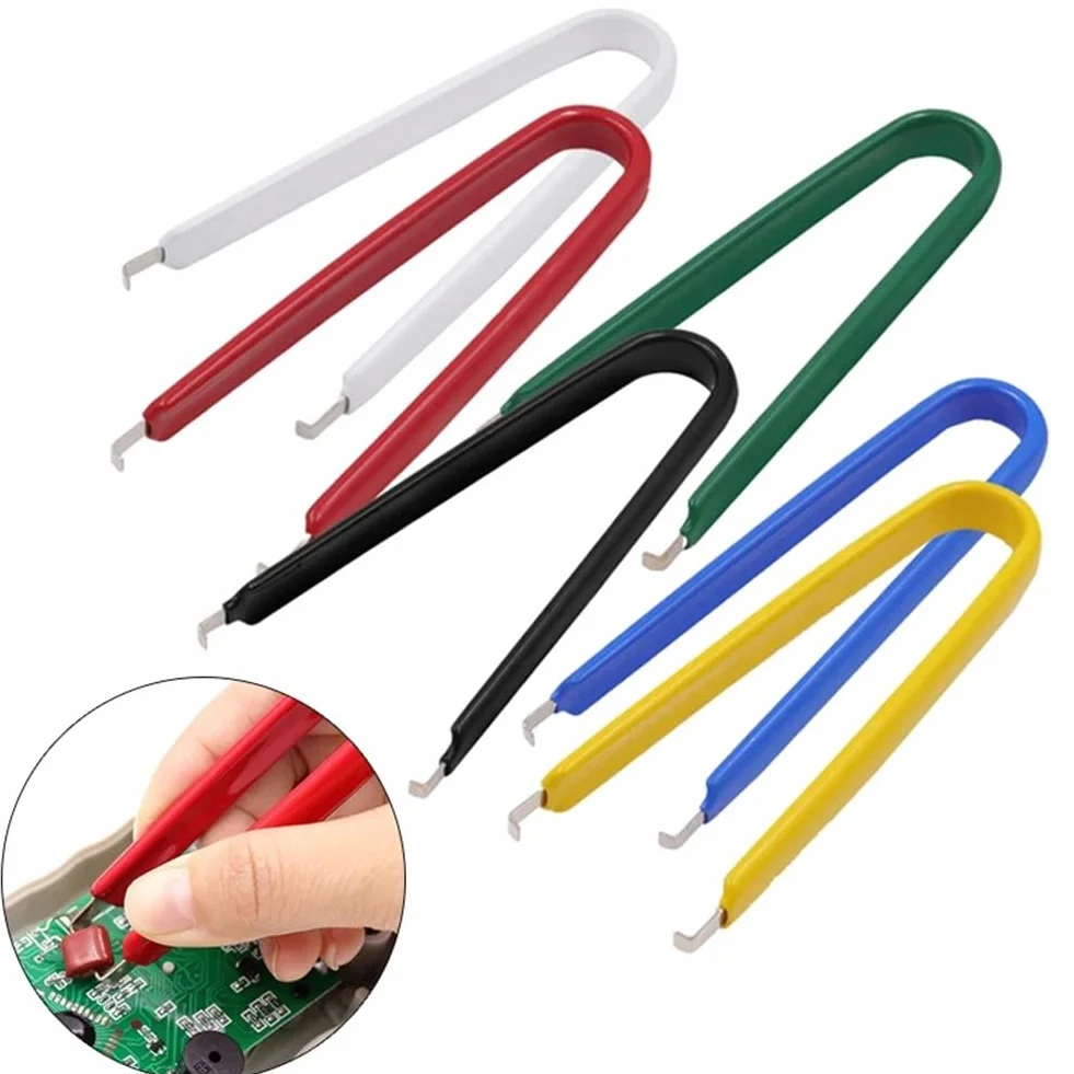 Set estrattori chip IC piatti tipo U riparazione circuiti stampati ROM 20-80 pin molla assistita rosso