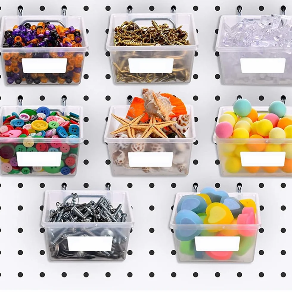 Ganci per pannello forato in metallo 5 cm accessori per garage officina