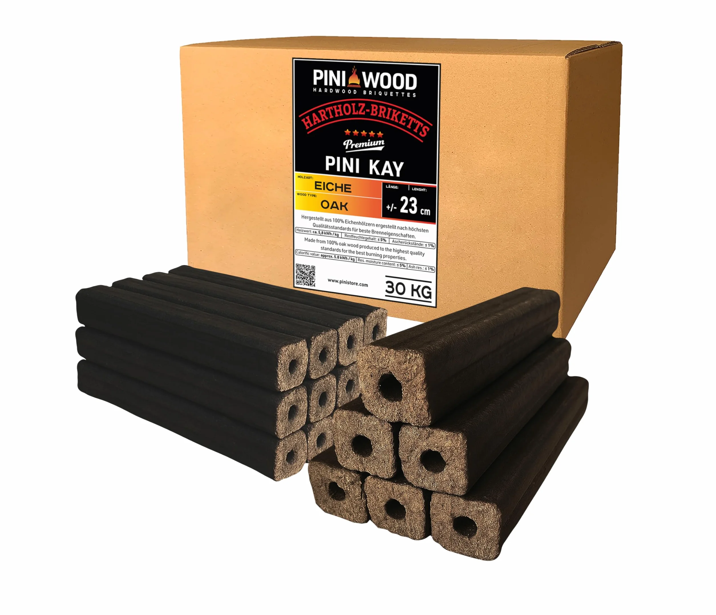 PINI Kay Bricchette legno rovere 23 cm 30 kg legno duro