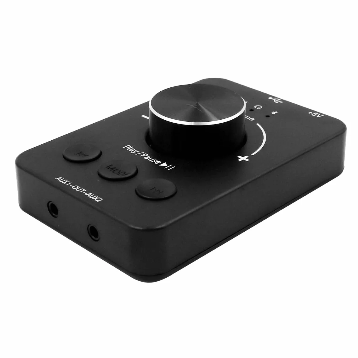 Controller volume USB Ricevitore Bluetooth Commutatore audio da 3,5 mm Supporto U stick Manopola di controllo multimediale