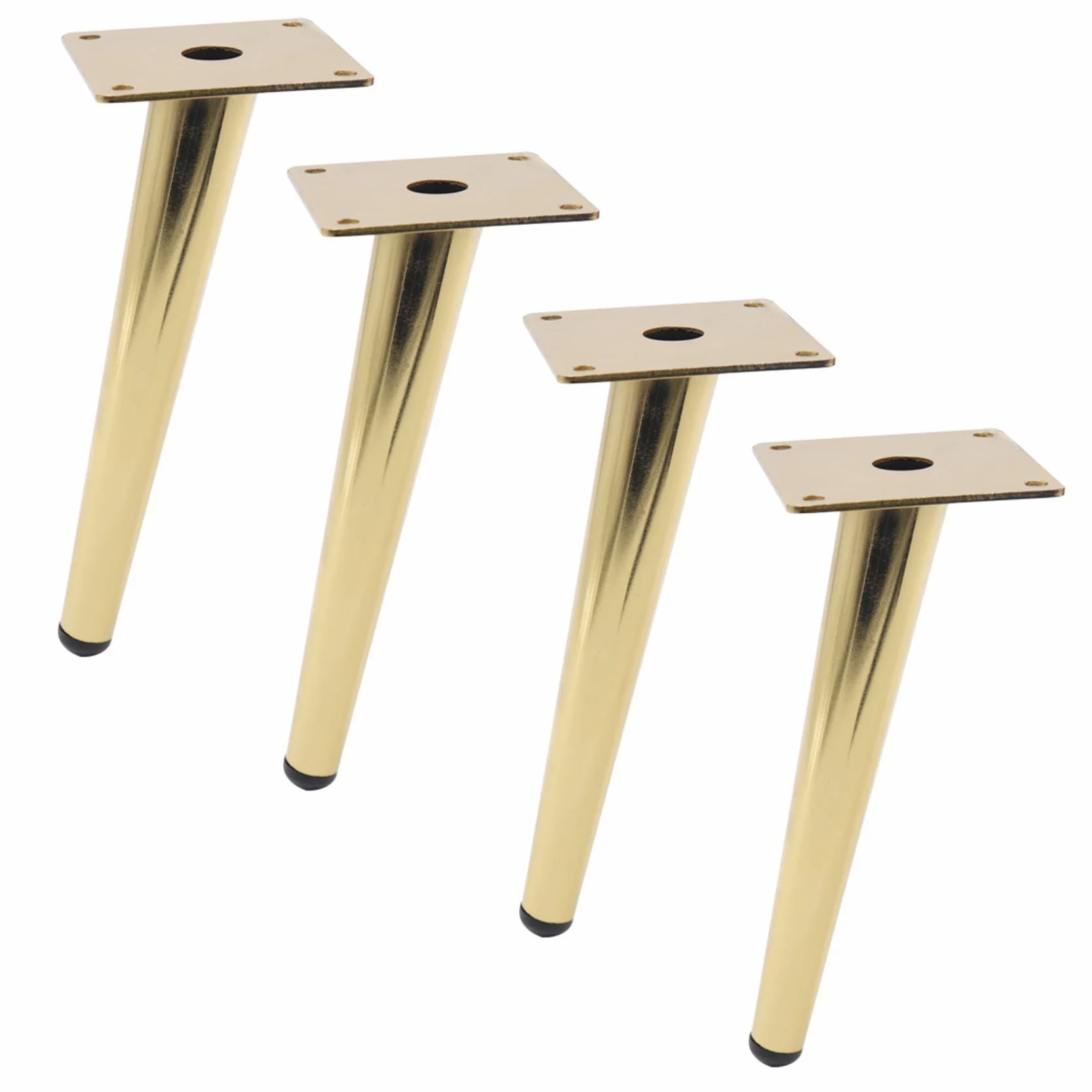 Set di 4 Gambe di Supporto per mobili, Gambe per divani, Piedini per armadi, Gambe per tavoli, Piedini per mobili TV, Piedini per mobili per tavolino, Gambe per mobili a Cono in Me