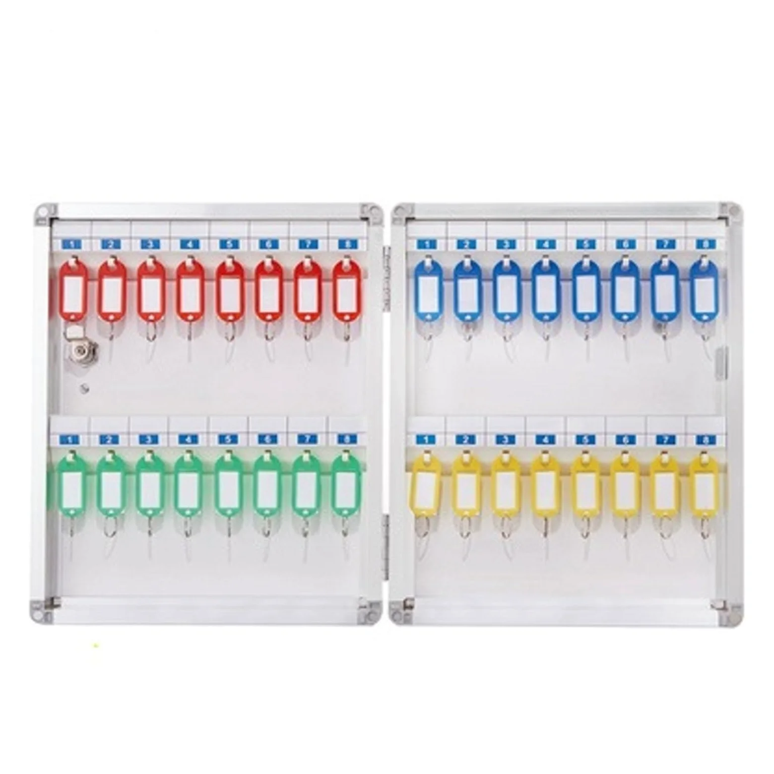 Cassaforte per chiavi Armadietto Portachiavi In ​​lega Di Alluminio Casseforti A Parete For La Gestione Della Sicurezza Keybox Storage Contiene Tessere Portachiavi For L'home Office Aziendale(F012)
