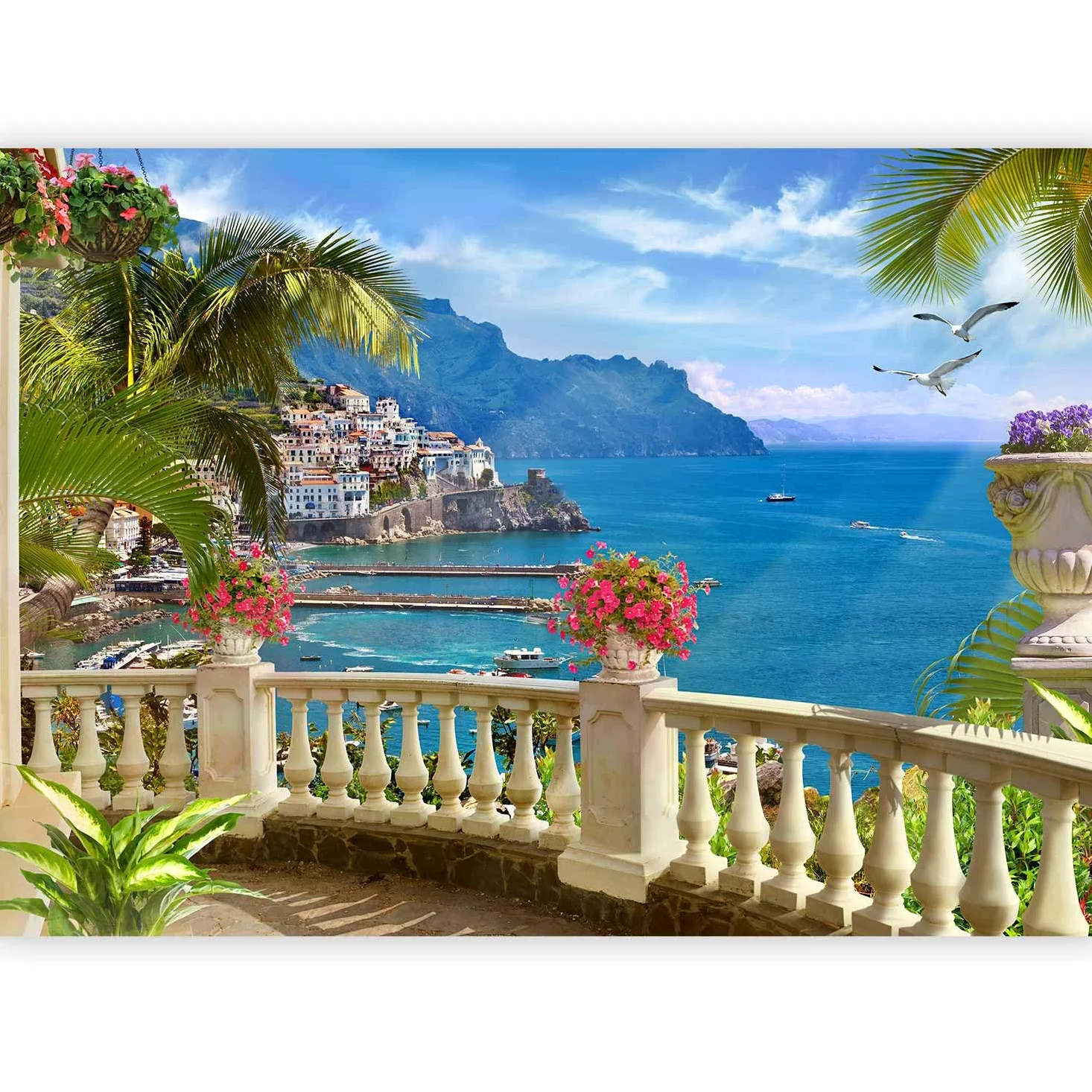murando - Carta da Parati Moderna per Cameretta, Mare, 200x140 cm | Fotomurali in TNT, Decorazione da Muro XXL, Carte da Parati Moderne, Italia, Produzione Europea