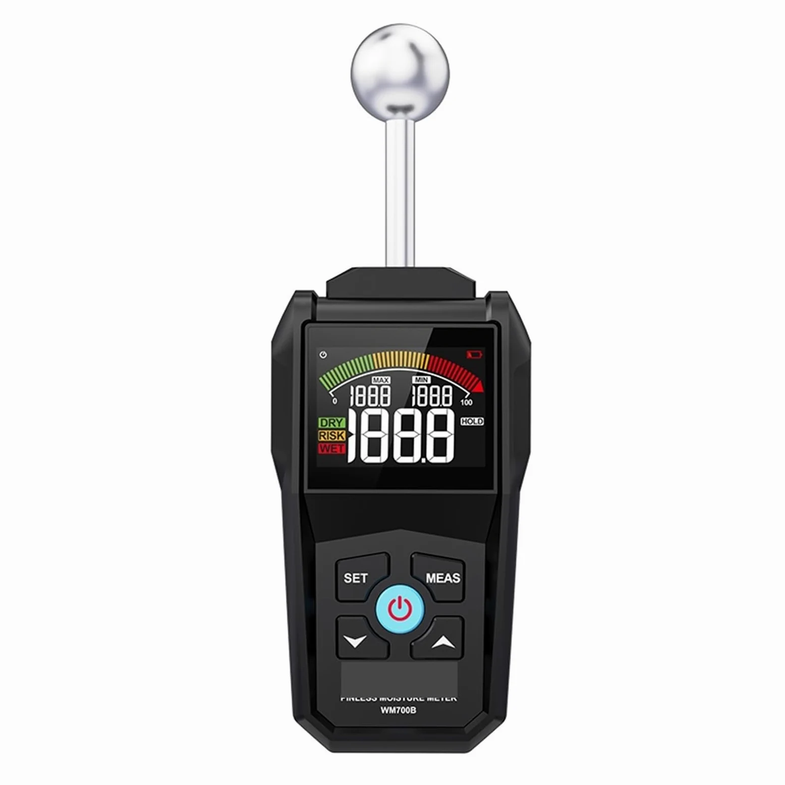 Misuratore di umidità del Legno Digitale Schermo LCD Igrometro Rilevatore legname Senza Contatto Allarme Tester Piccolo Errore