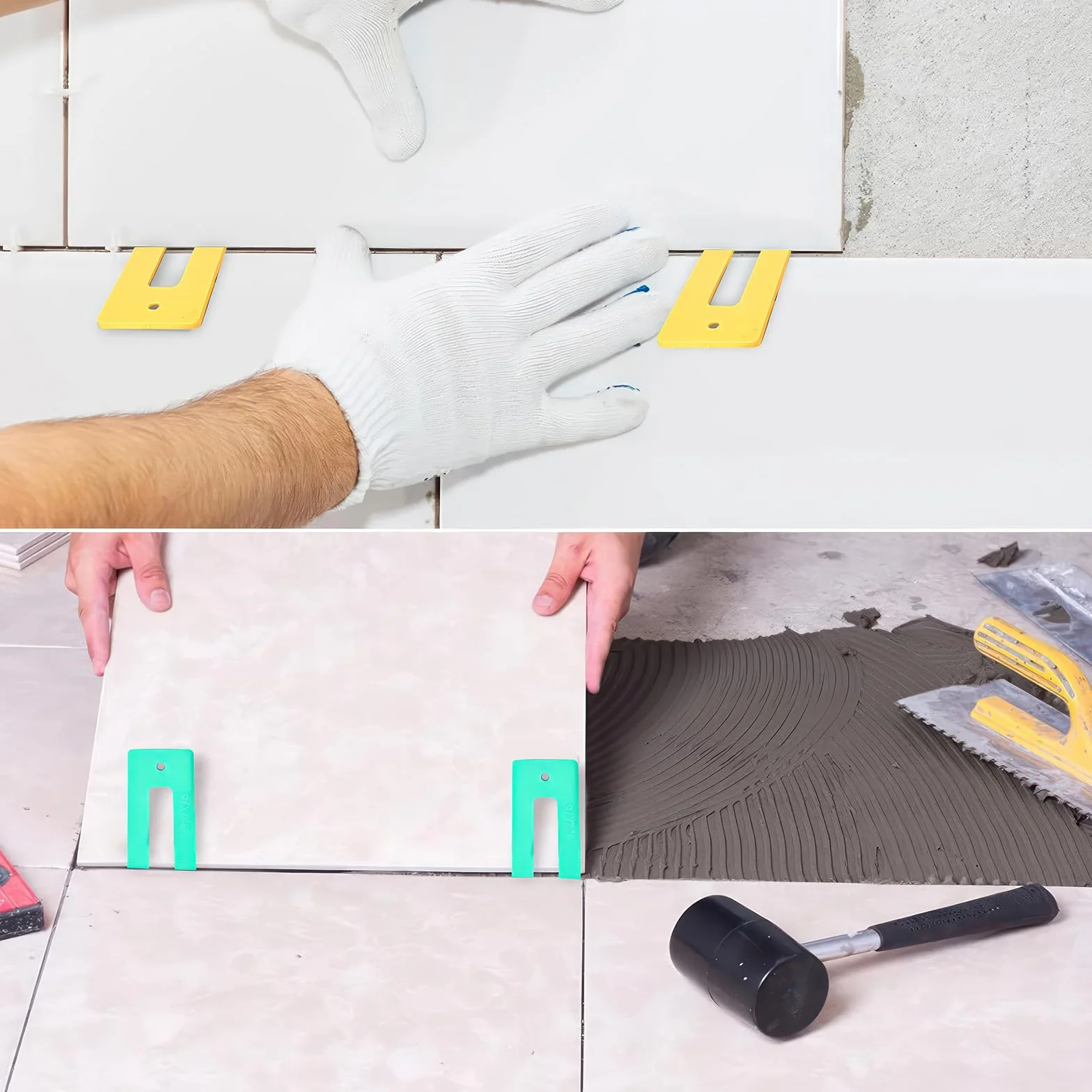 Set Distanziatori in Plastica Assortiti 1-10 mm Spessori a U per Finestre