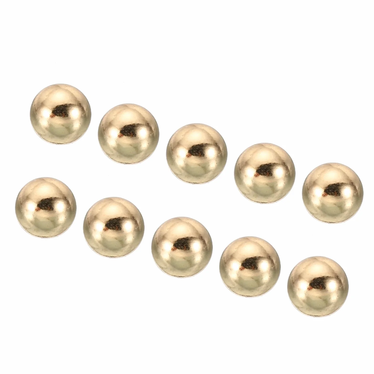 PATIKIL M4 x 9mm Dadi a Sfera Pomelli, Tappi a Sfera Acciaio Maniglia Foro Cieco, Tonalità Oro