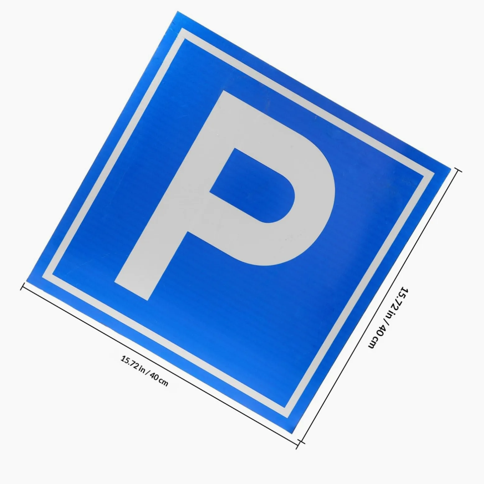 Amosfun Cartello Parcheggio Segnale di Sicurezza Simbolo P in Lega di Alluminio per Parcheggi, Visibilità Chiara e Segnaletica Funzionale per Luoghi Vari