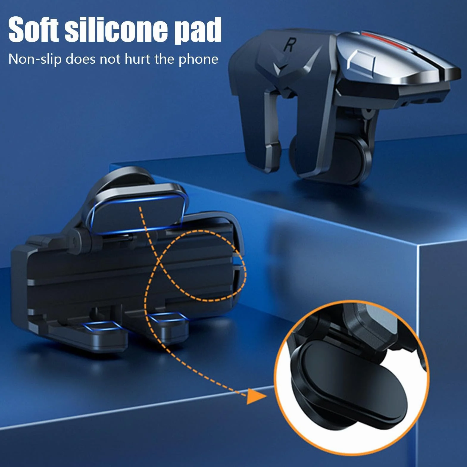 Trigger di gioco sul telefono cellulare - Trigger mobile, 2 controller di gioco per telefono | Controller di gioco intelligente con pulsante plug and play per telefono, per i giochi