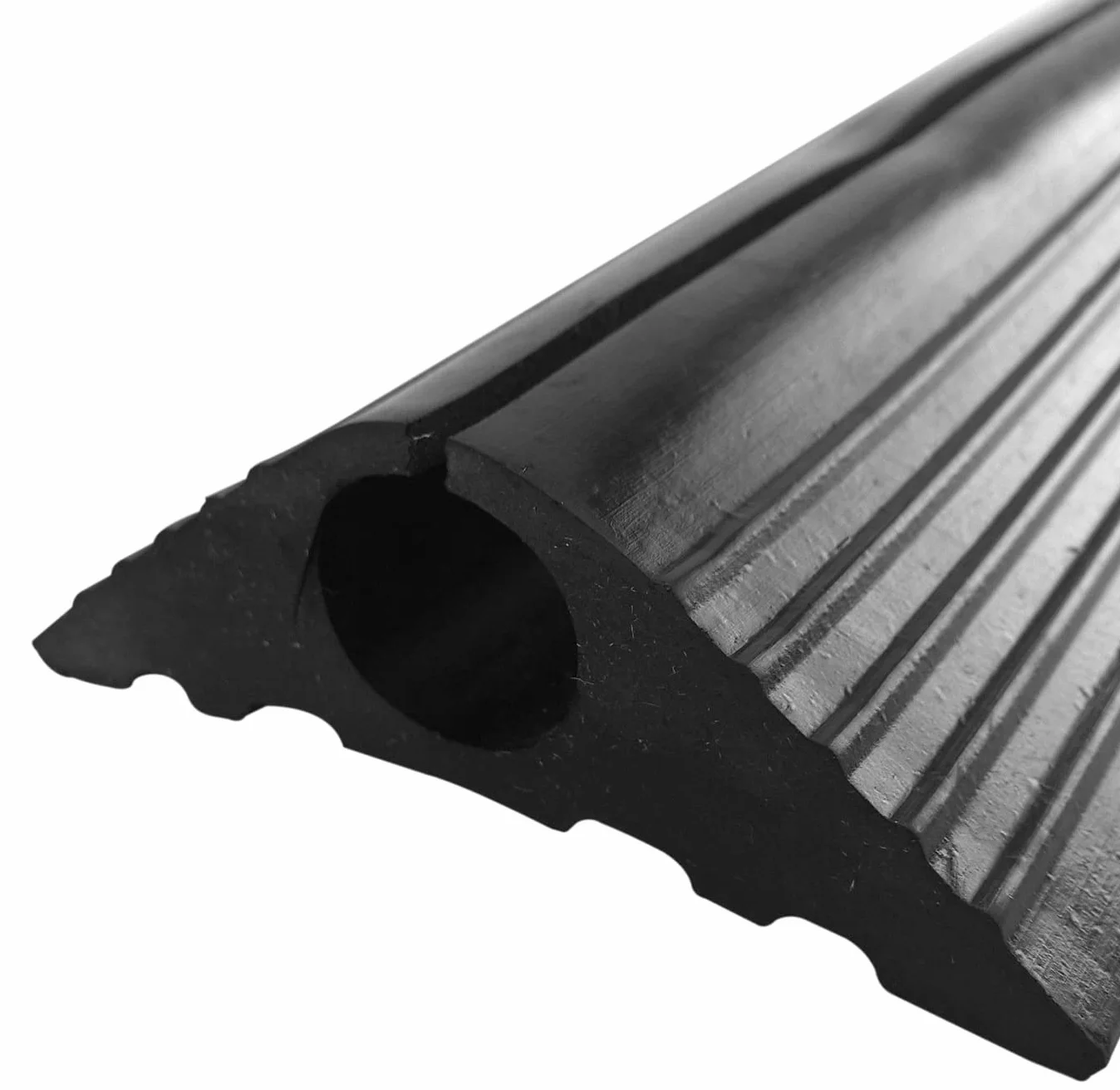 Nero 20 mm foro industriale gomma pavimento esterno protezione cavo 4 m