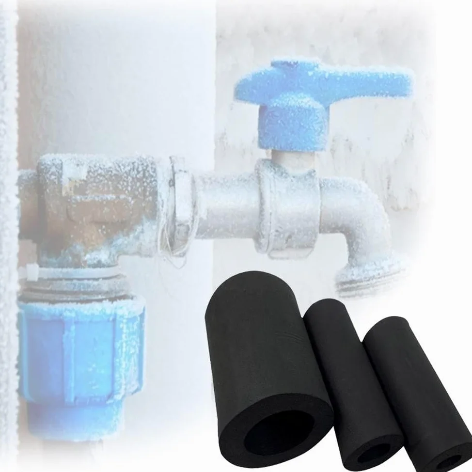 tubo isolante in schiuma, Manicotto isolante for tubi in schiuma da 1, 8 m Nero(10mm(3/8in))