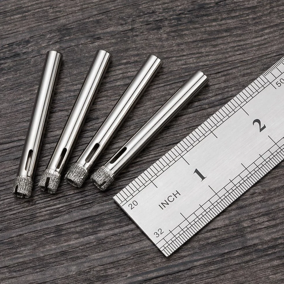 Punte di Trapano Diamantate Ø6mm 15 pezzi per Vetro Ceramica Piastrelle