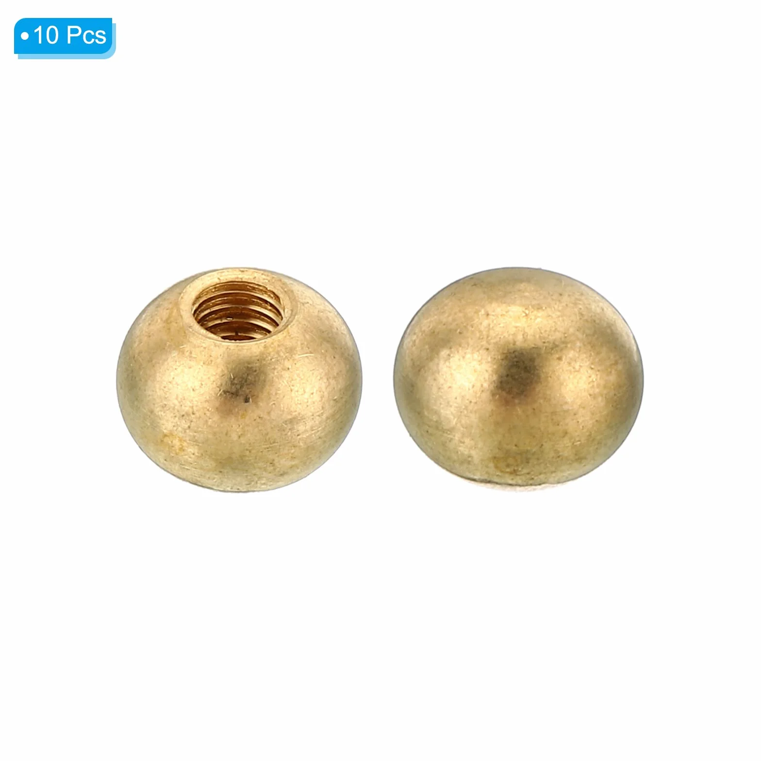 PATIKIL Ottone Sfera Dadi Pomello M4x0.7 10pz Lampada Decorazioni Vite Cappucci