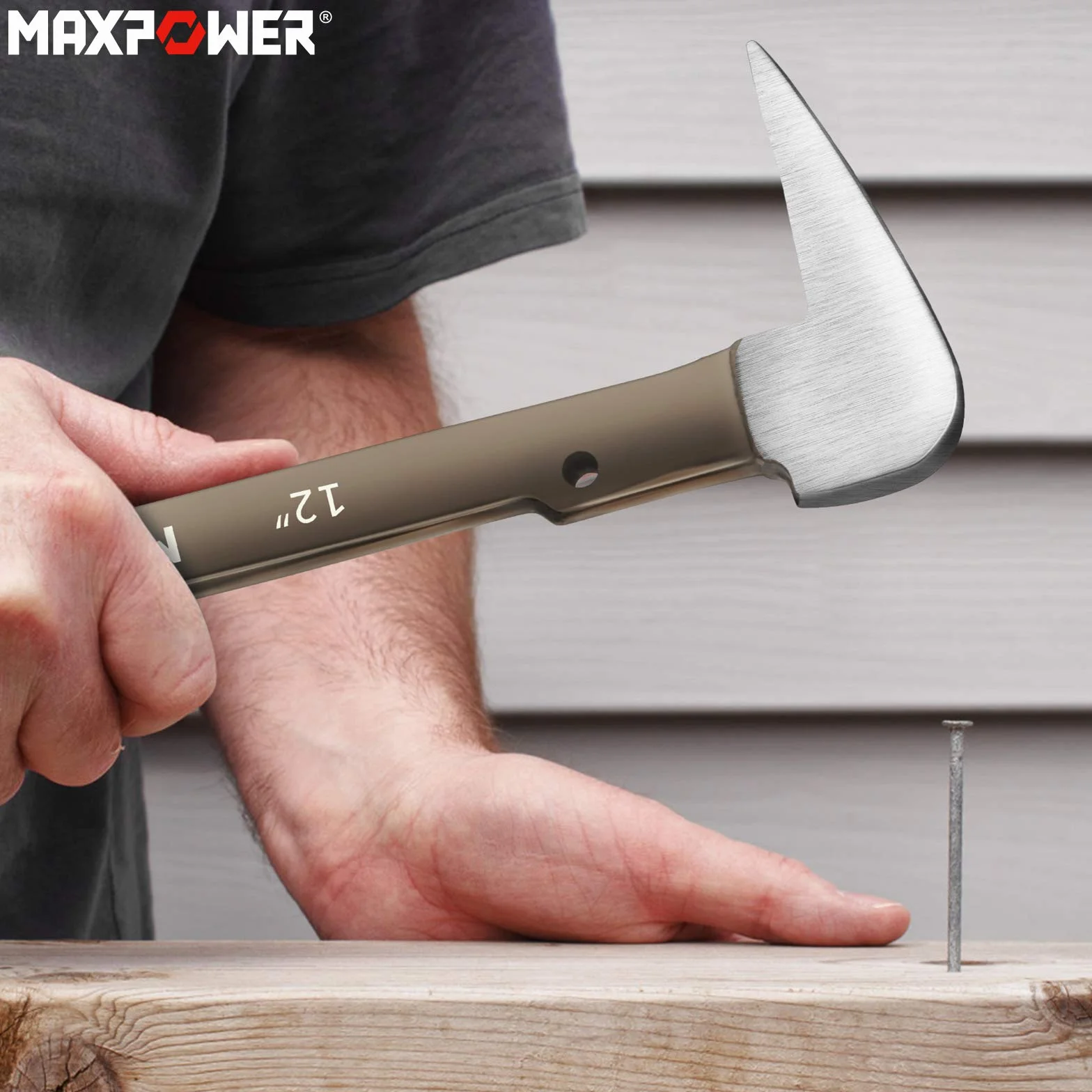 MAXPOWER Set di Leverino da Carpentiere, Confezione da 2 Leva per Estrattore per Unghie e Raschietto per Scalpello Levachiodi Giapponese (210 mm e 300 mm)