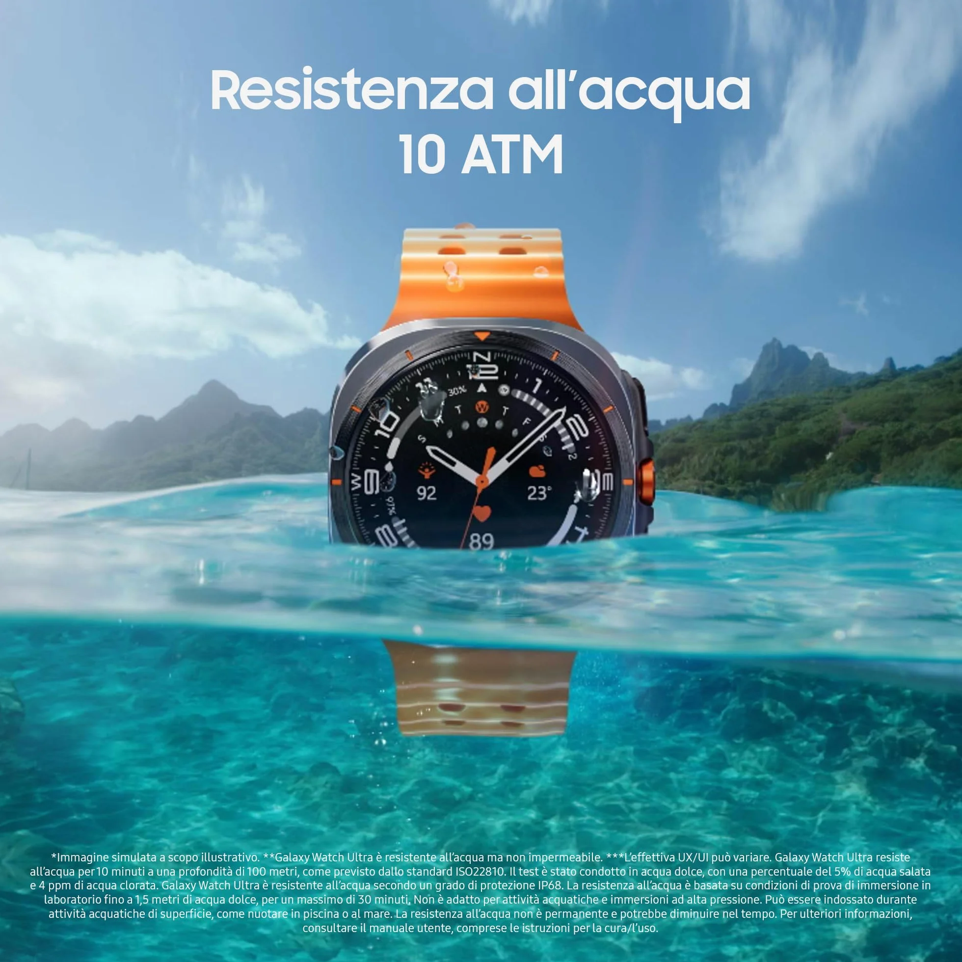 Samsung Galaxy Watch Ultra 2025 (Titanium Silver, LTE, 47mm) Smartwatch Galaxy AI, Design Resistente agli Urti, Batteria a Lunga Durata, Cassa in Titanio di Grado Aerospaziale [Versione Italiana]