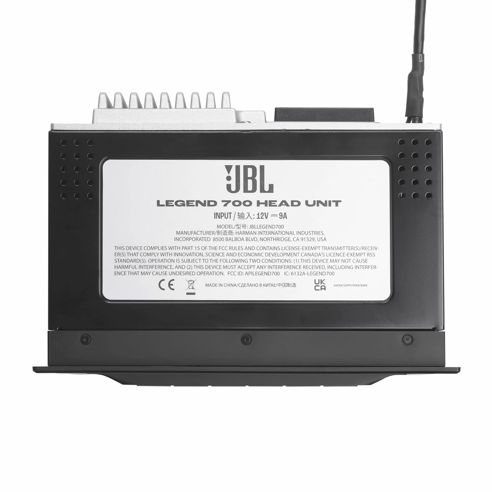 JBL Legend 700 autoradio 2-DIN multimediale, schermo touchscreen 7 pollici, Apple CarPlay & Android Auto wireless, Bluetooth, 4x50 W, preout 4V, FLAC, equalizzatore parametrico