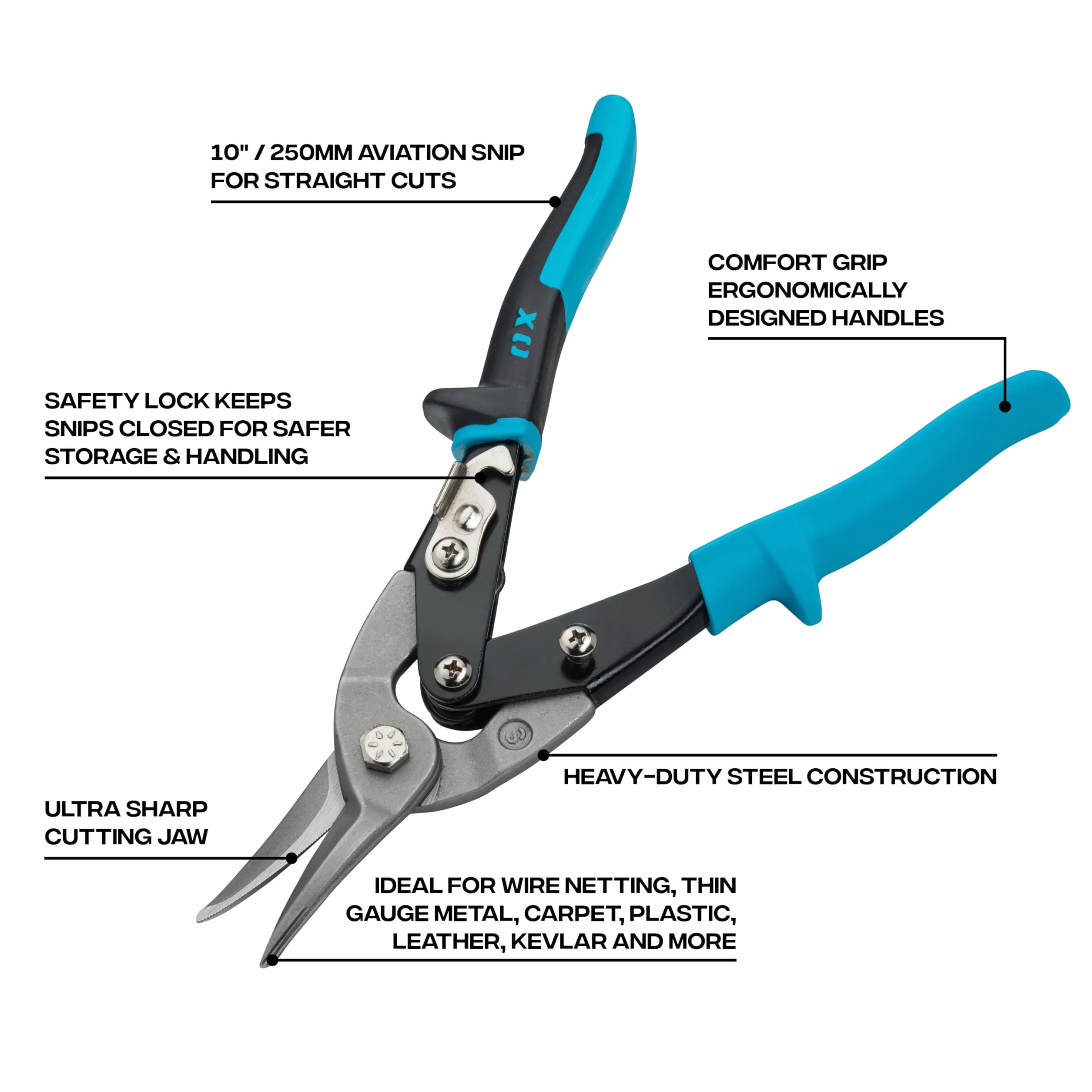Commercio Aviation Snips Taglio dritto