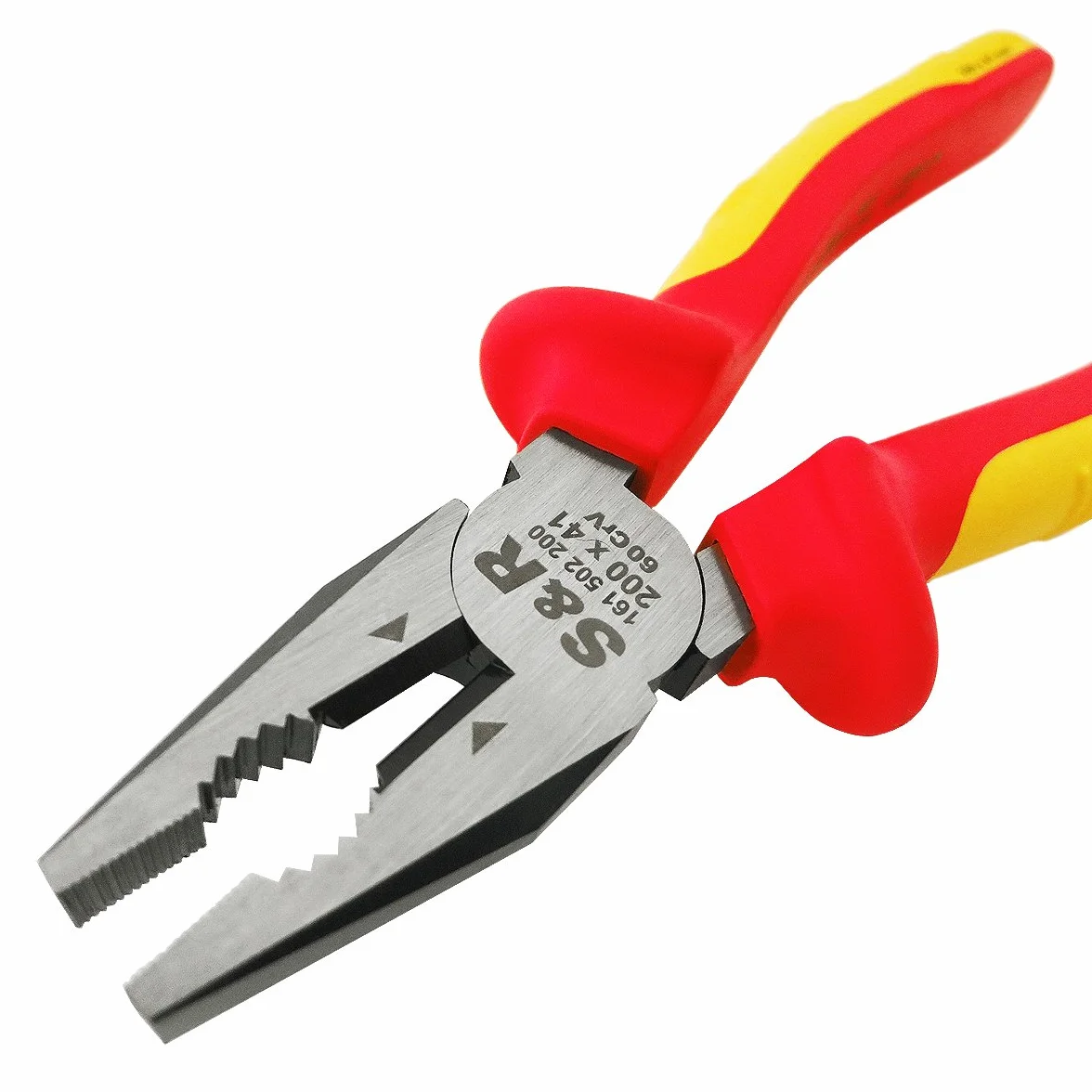 S&R Pinza da Elettricista Universale 180 mm VDE 1000V Acciaio Cr-V Forgiato