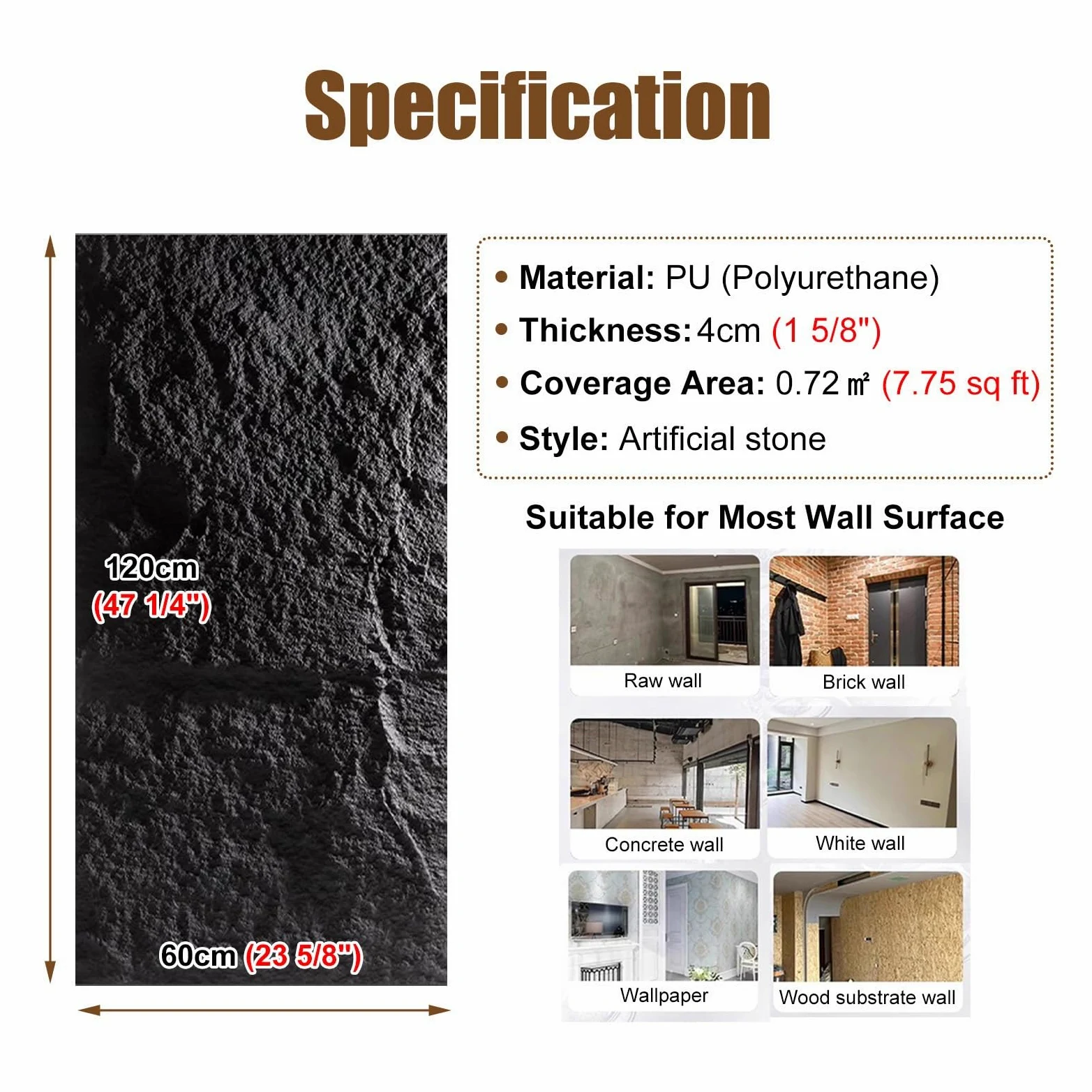 Pannelli di parete 3D per la decorazione interna ed esterna, rivestimento murale dell'impiallacciatura di pietra, sfondo del camino e rivestimento della parete