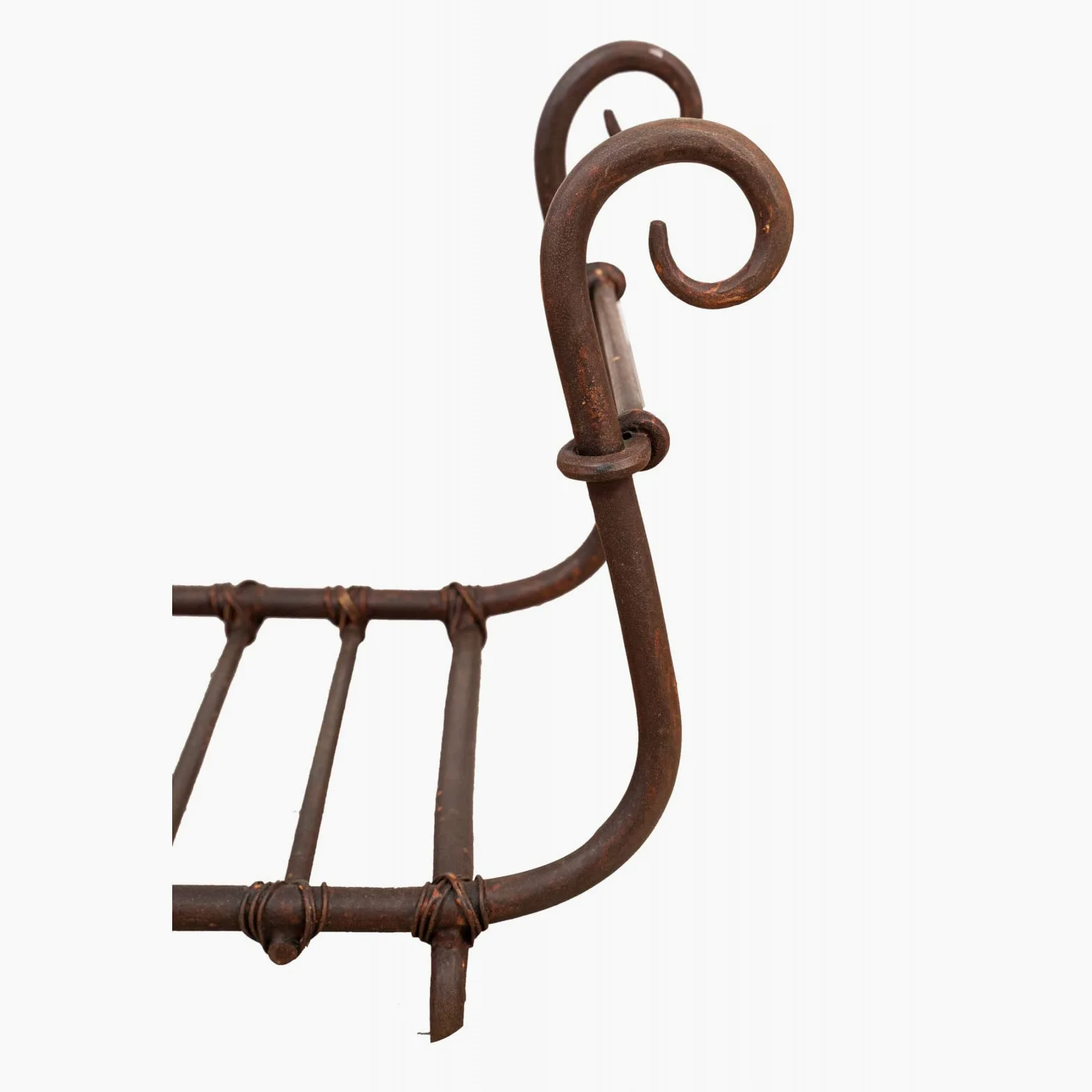 Biscottini Cesto porta legna da interno in ferro 92x44x45 cm | Porta legna per interni forgiato a mano | Portalegna da esterno e interno