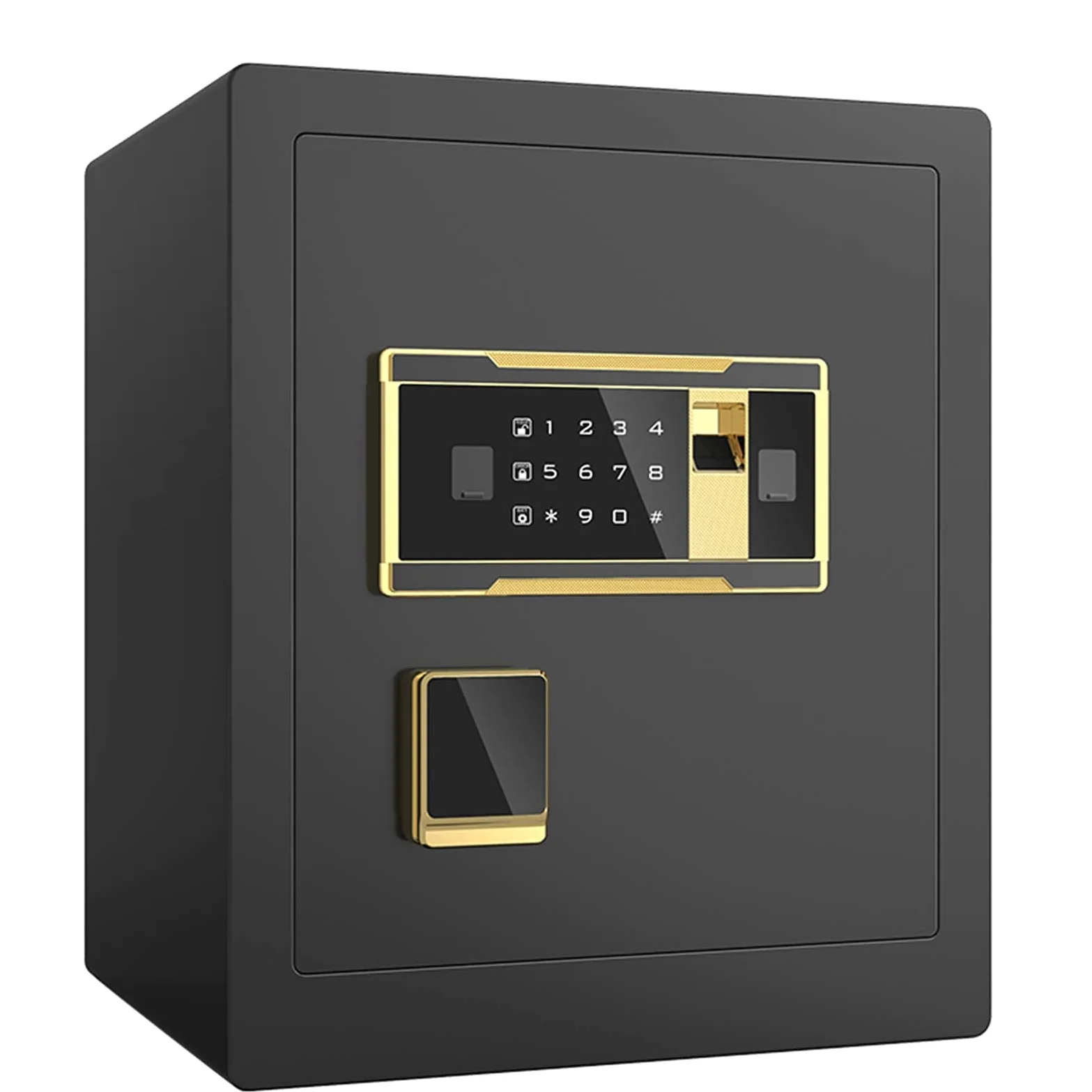 Cassaforte di sicurezza digitale con impronta digitale per casa, ufficio, cassaforte pesante con codice, alto livello di funzione antifurto, cassaforte di sicurezza per hotel, deposito aziendale