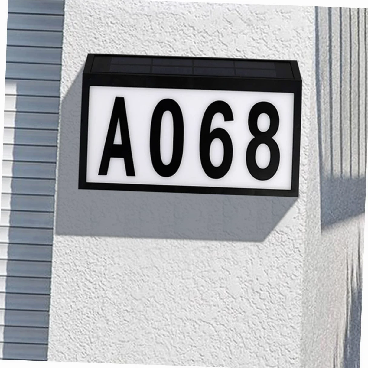 BESTonZON 1 Set targa solare luci per esterni lampade luce solare numeri civici accesi numeri di di indirizzo numero luce della porta lampada a muro il addominali