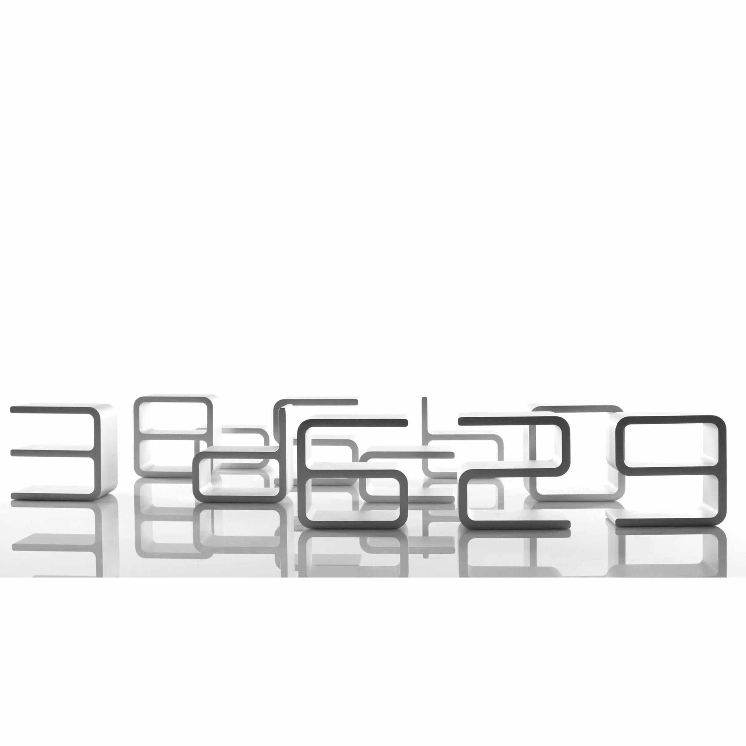 Depot4Design Ingresso Numero 5, Decorazione murale per la casa, Alluminio, Argento