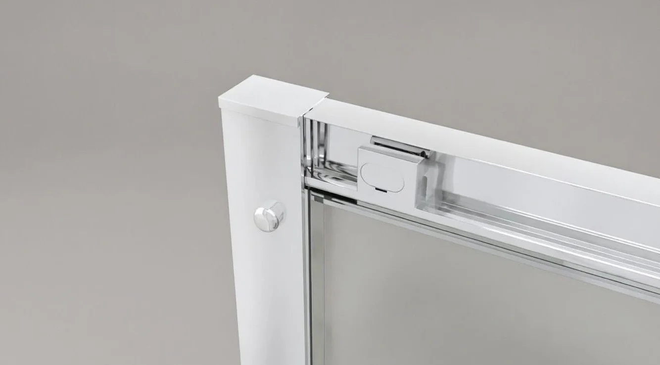 Box doccia a nicchia 165 cm ALBA Cromato drzwi przesuwne H195 cm