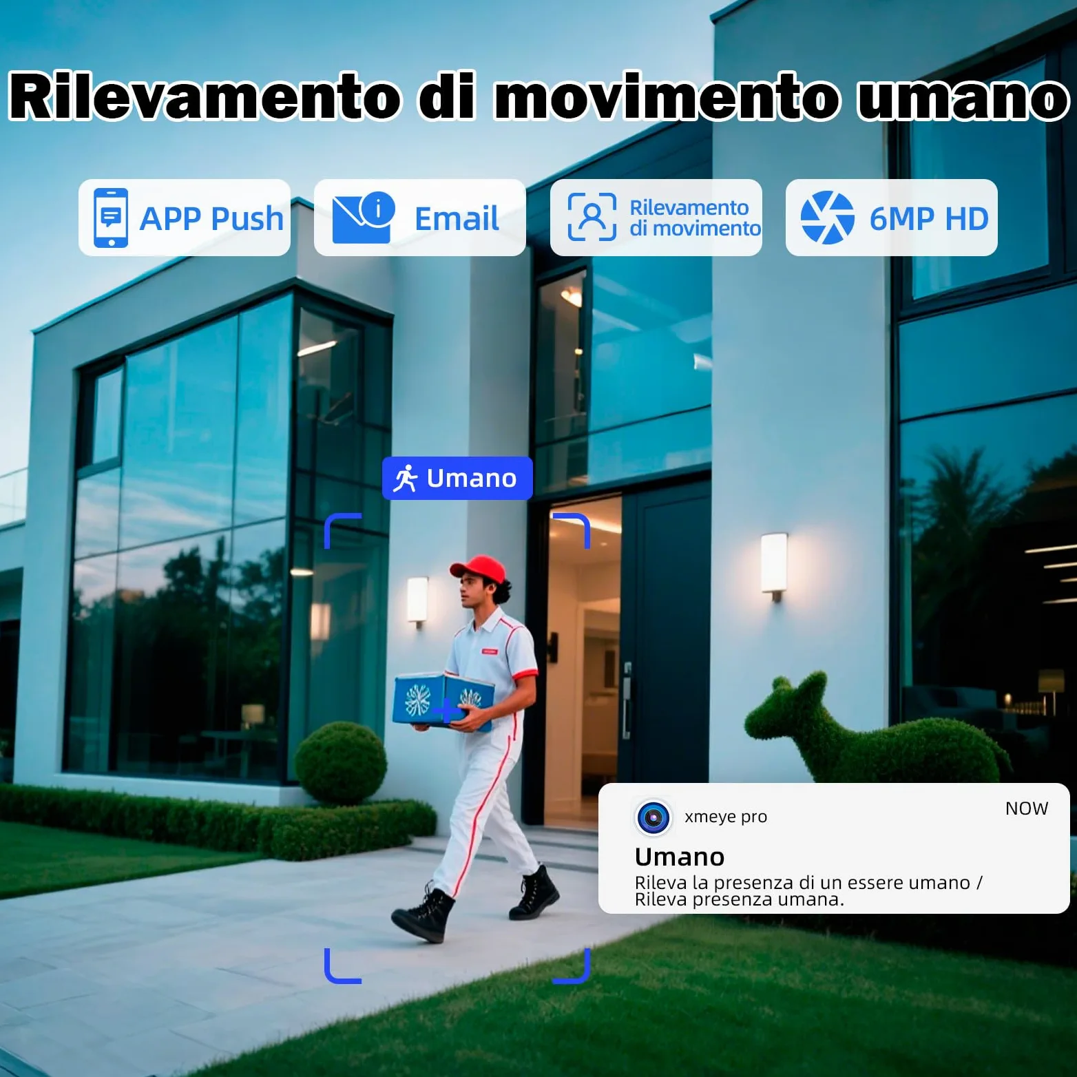 Set telecamera di sorveglianza esterna, 8CH POE con HDD da 1 TB, videoregistratore di rete per sistema di telecamere CCTV per la sicurezza domestica, funziona solo con telecamere IP 3MP/4MP/5MP/6MP