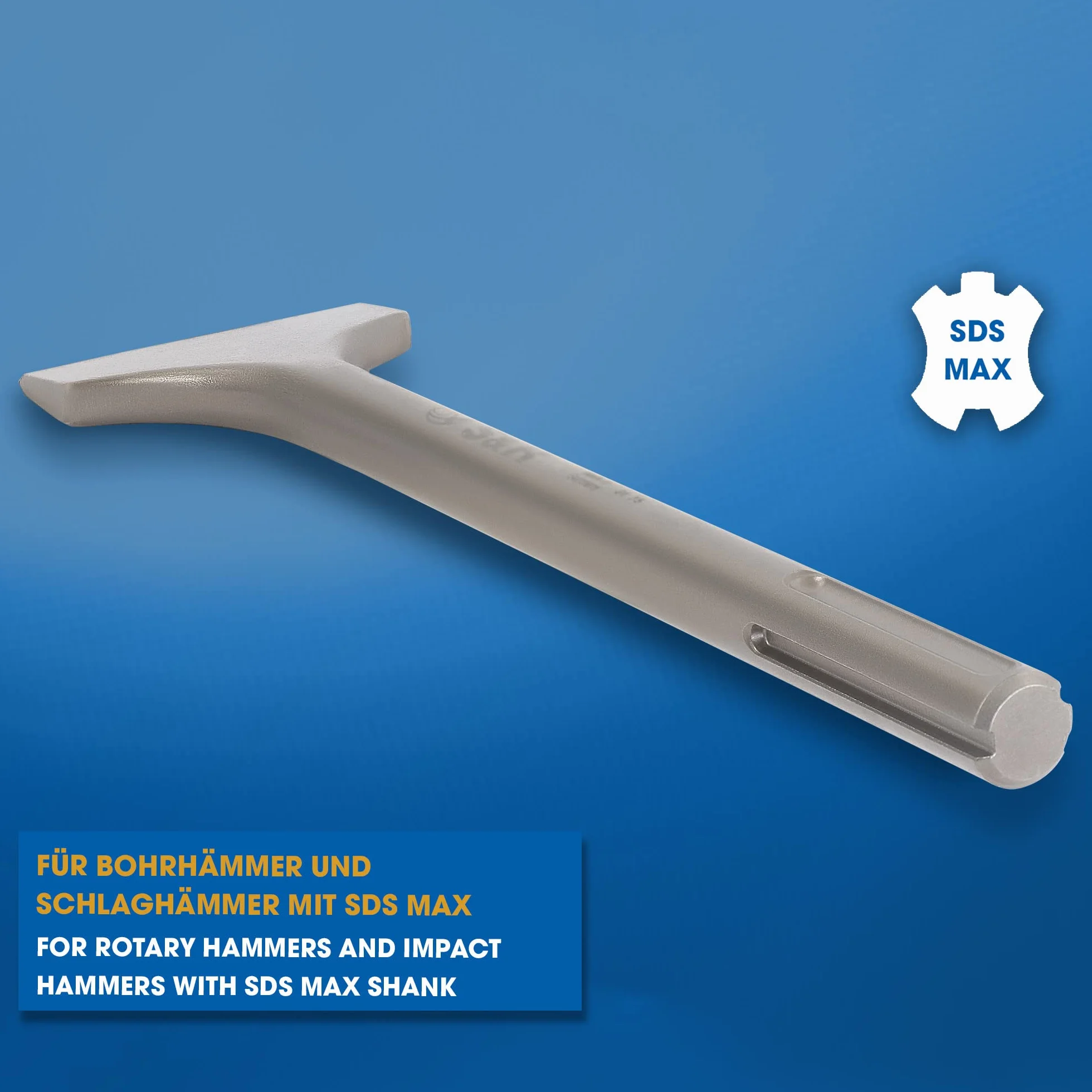 S&R Scalpello SDS MAX Largo a Spatola 300 x 80 mm Ceramica Piastrelle Muratura