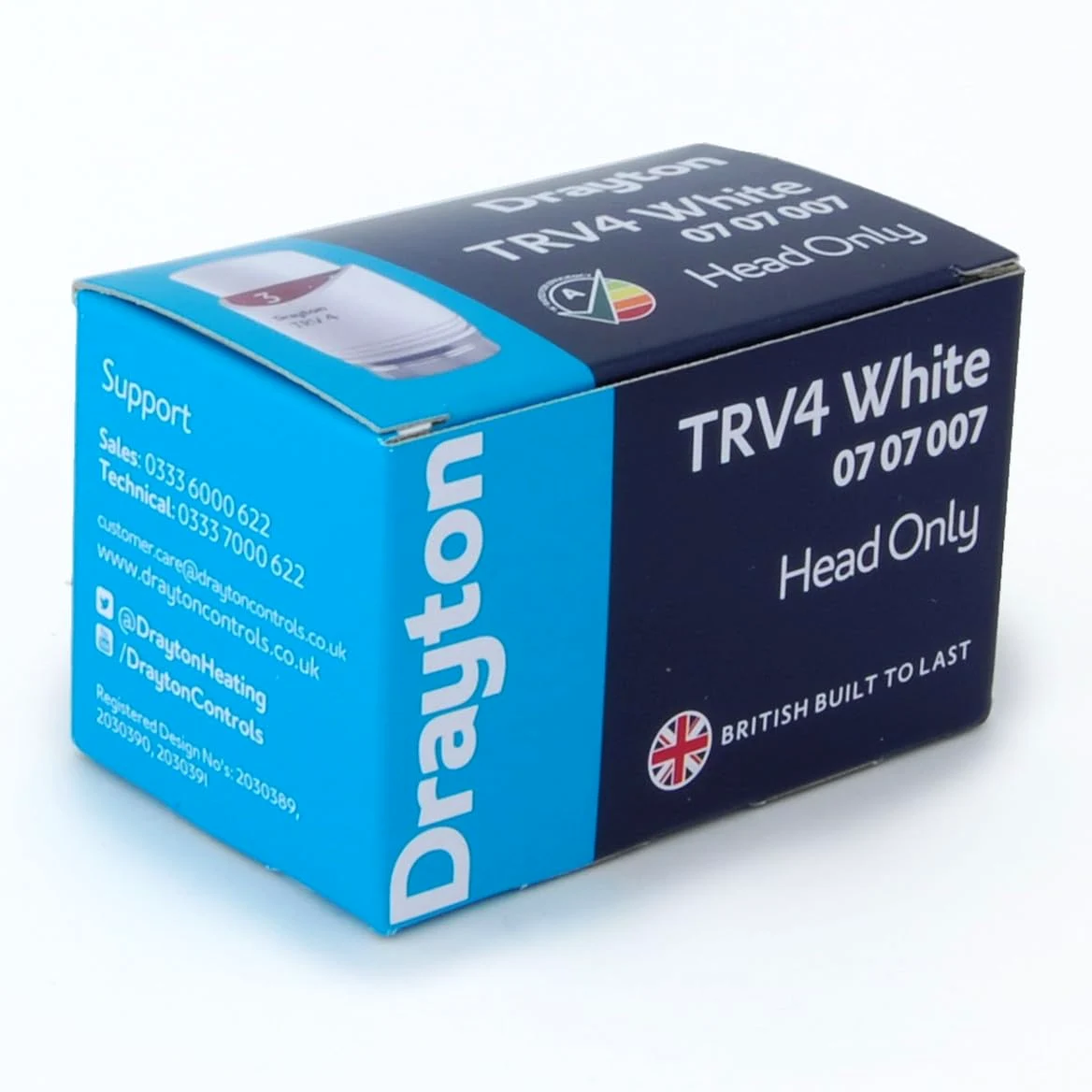 Drayton 0707007 TRV4 0707007 - Valvola termostatica di ricambio per radiatore TRV4, colore: Bianco