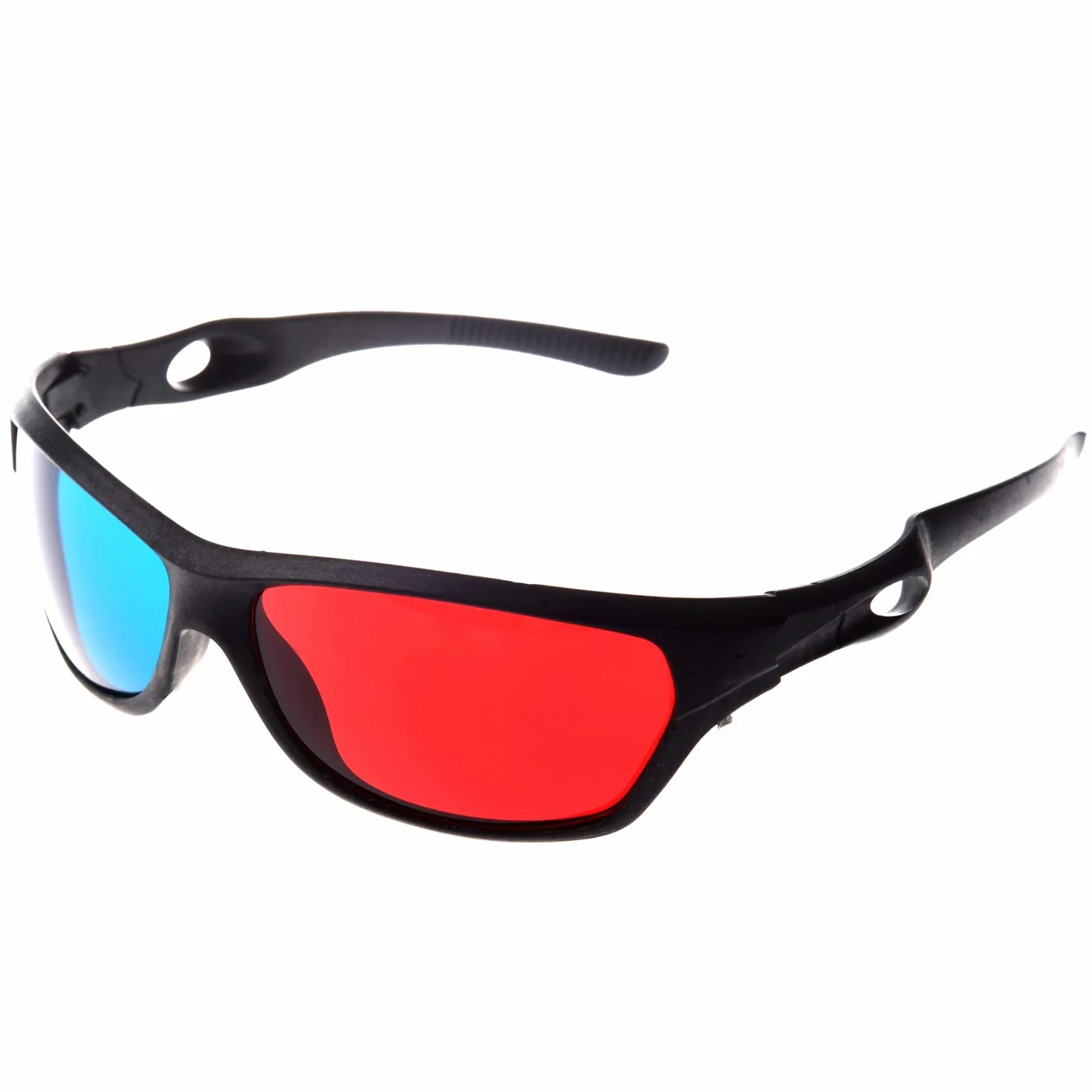 Occhiali 3D Semplice Rosso-Blu Ciano anaglifi per e Film 3D (Upgrade Extra Style)