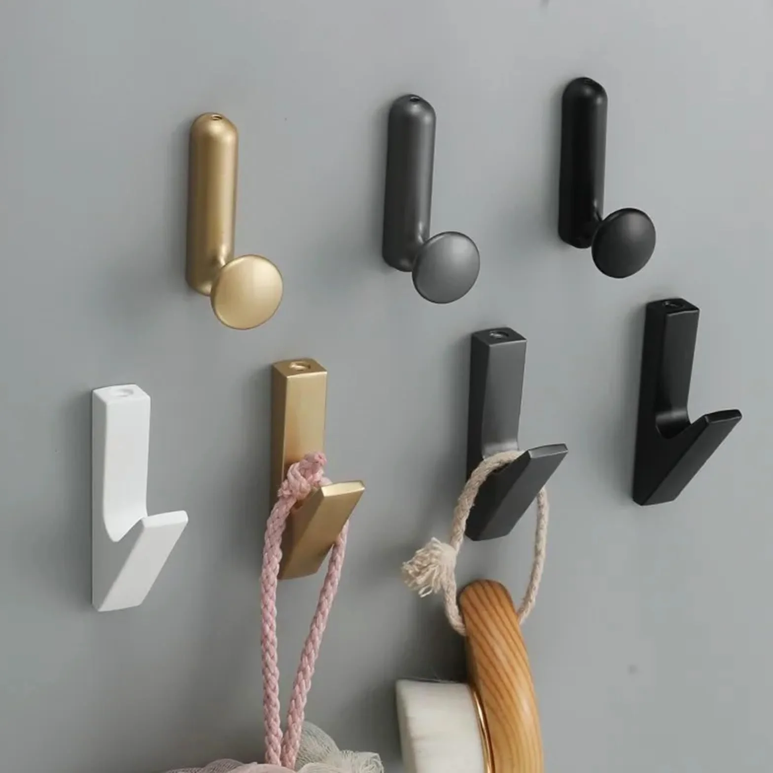 ganci appendiabiti Ganci Da Parete Opachi - Accessori Per Abiti, Asciugamani, Cappelli E Portachiavi