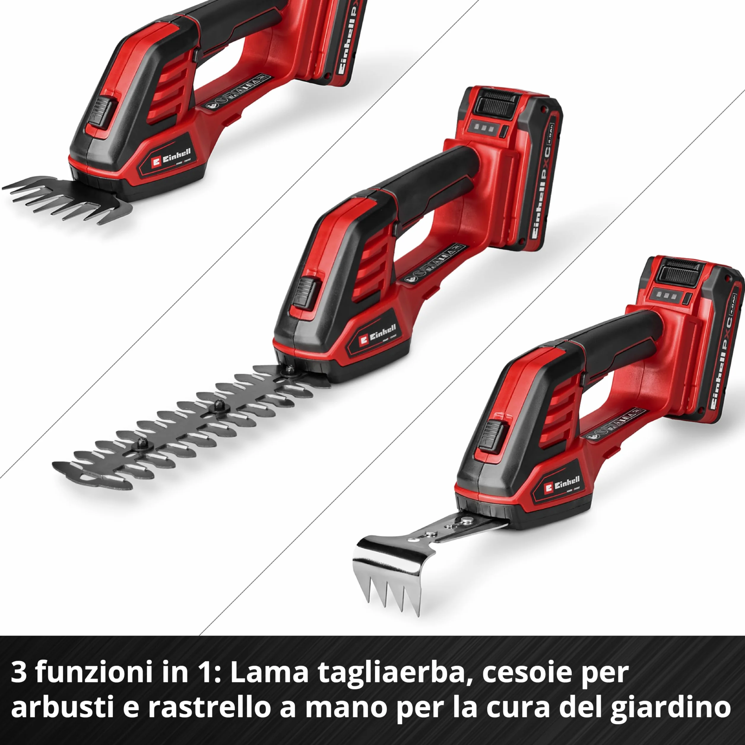 Einhell GE-CG 18/100 Li Noże do trawy i krzaków 3 w 1 18V Power X-Change