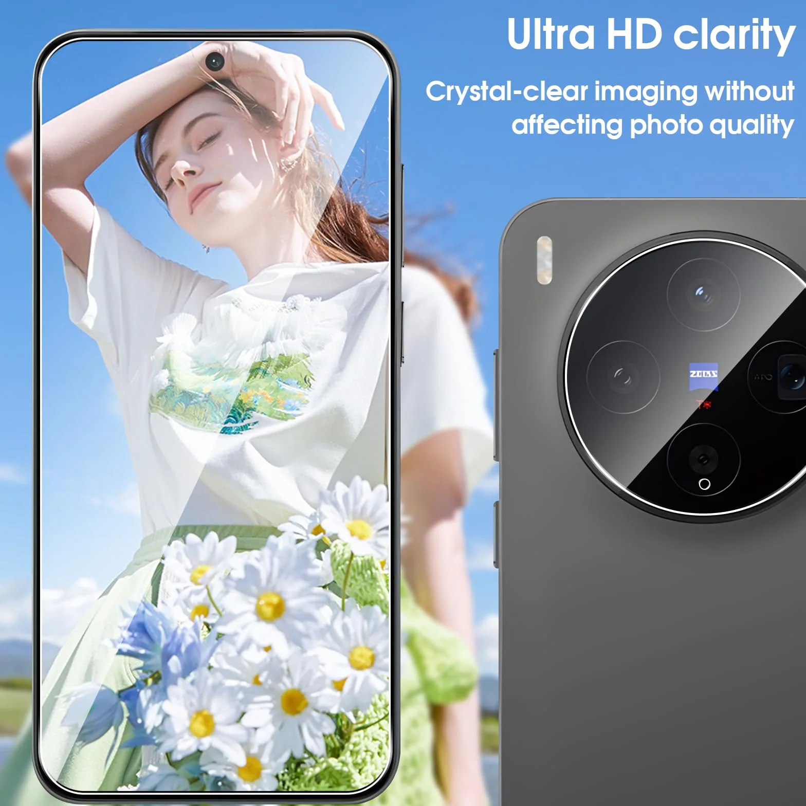 QULLOO per VIVO X300 Vetro Temperato, [3+3 Pezzi] Pellicola Vetro Protettiva & Pellicola Fotocamera, Durezza 9H Vetrino Protezione Schermo Anti Graffio Senza Bolle